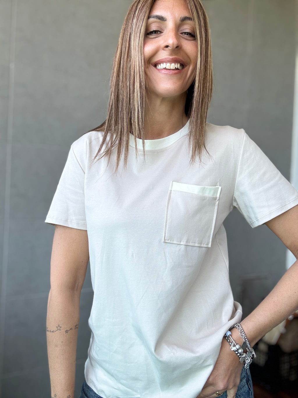 La T shirt bordini