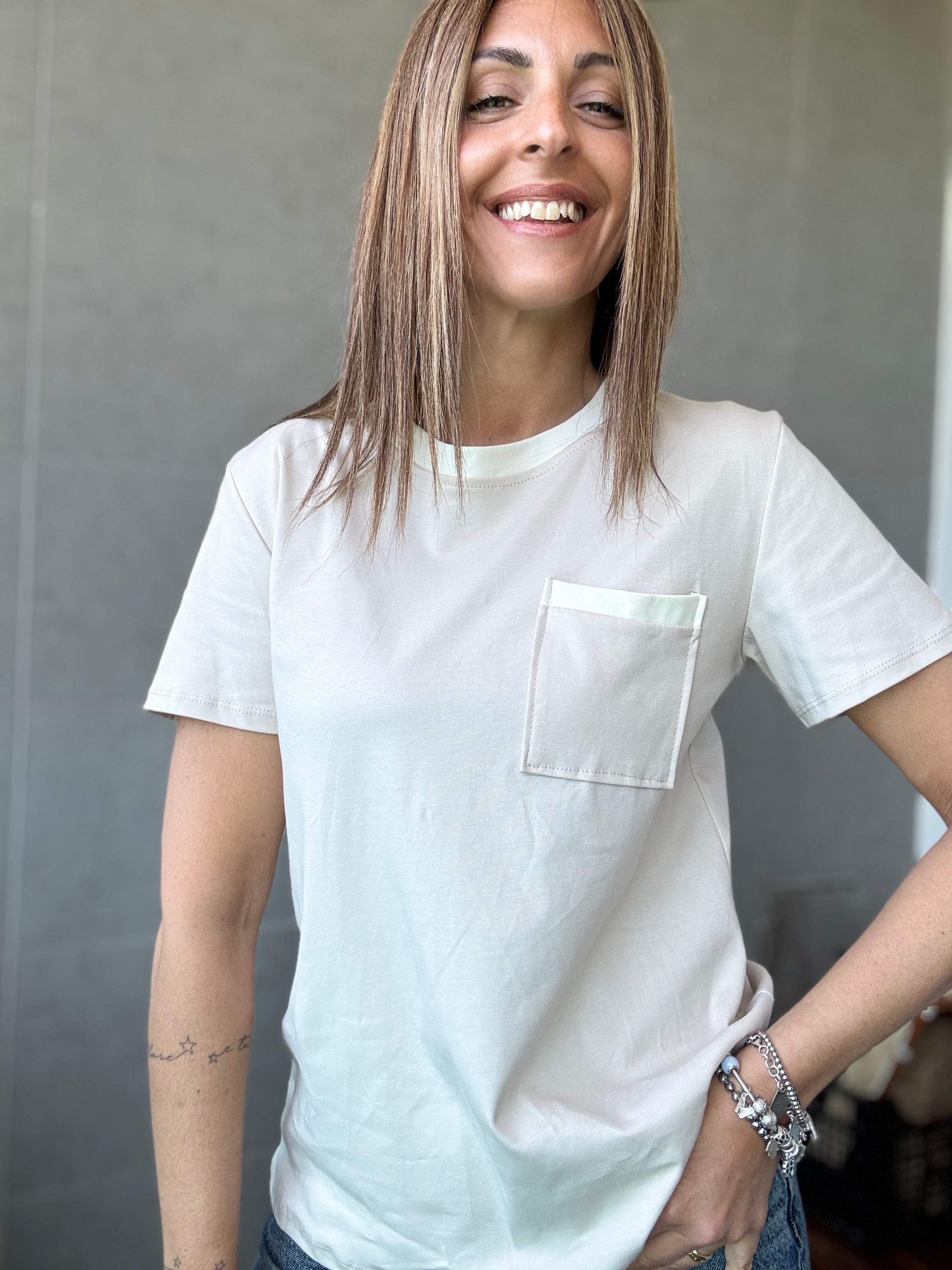 La T shirt bordini