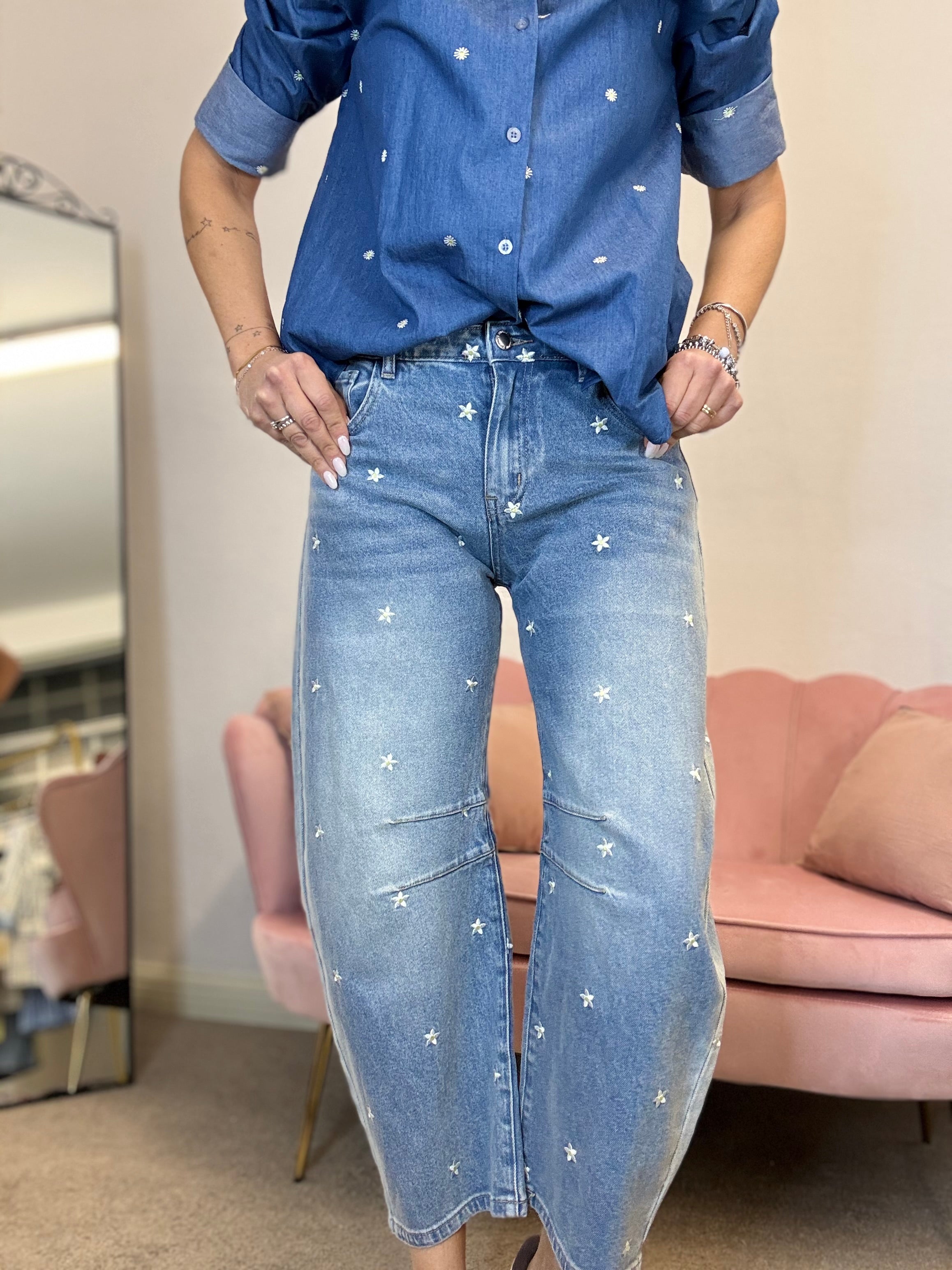 Il jeans giappo coi fiorellini