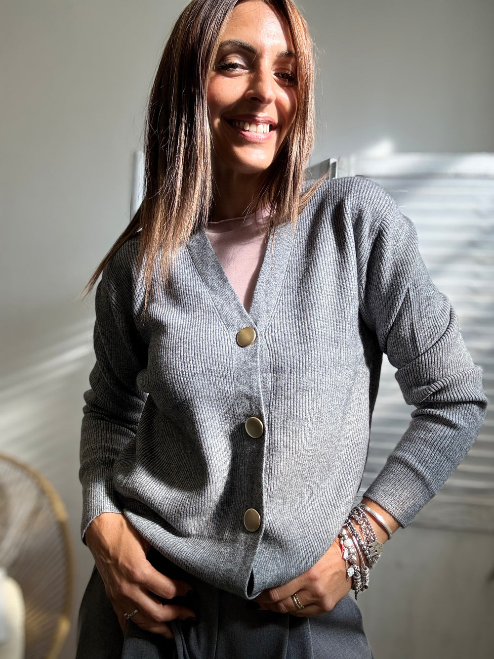 Cardigan gioiello