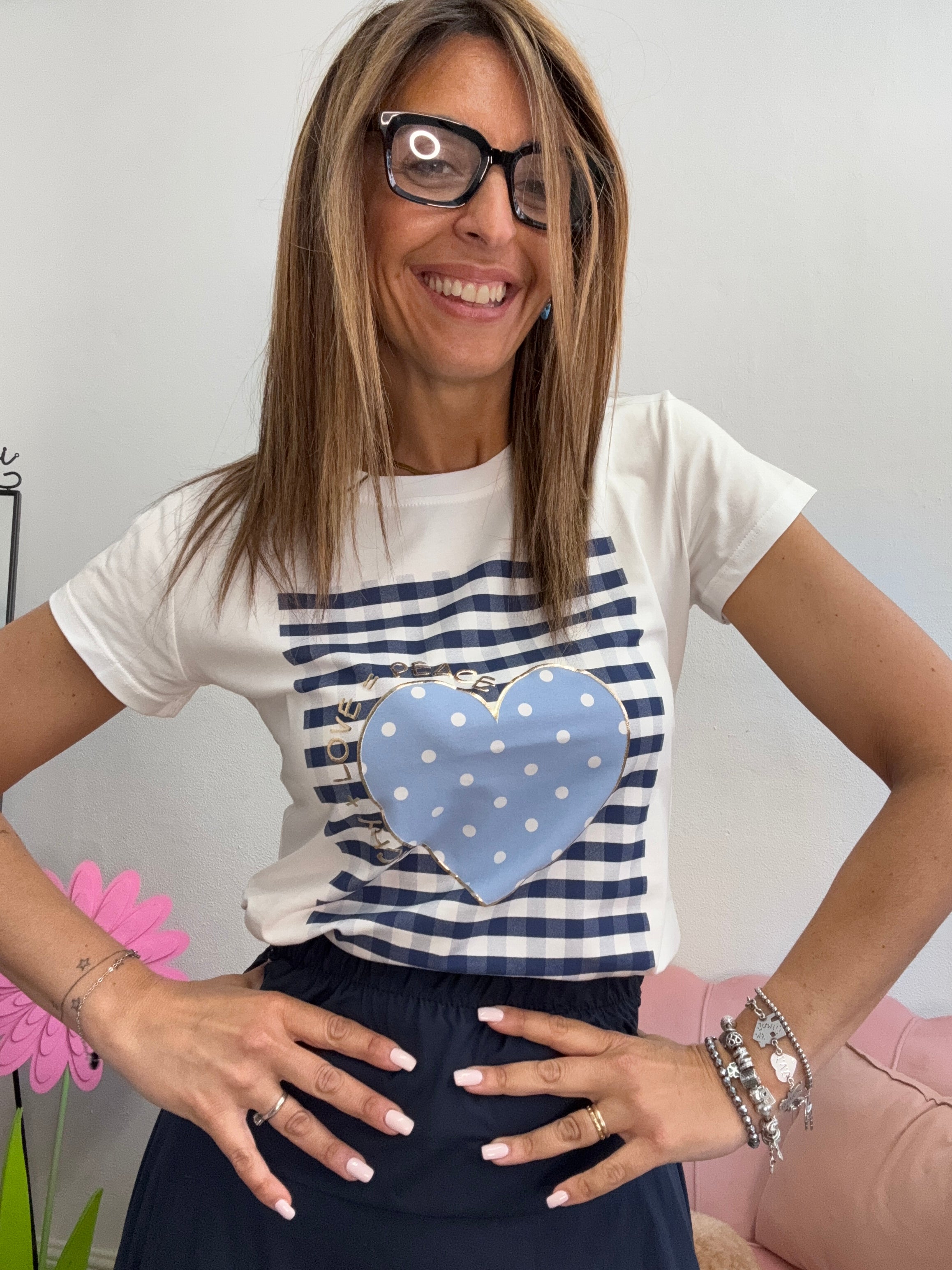 T-shirt Cubotti e cuore