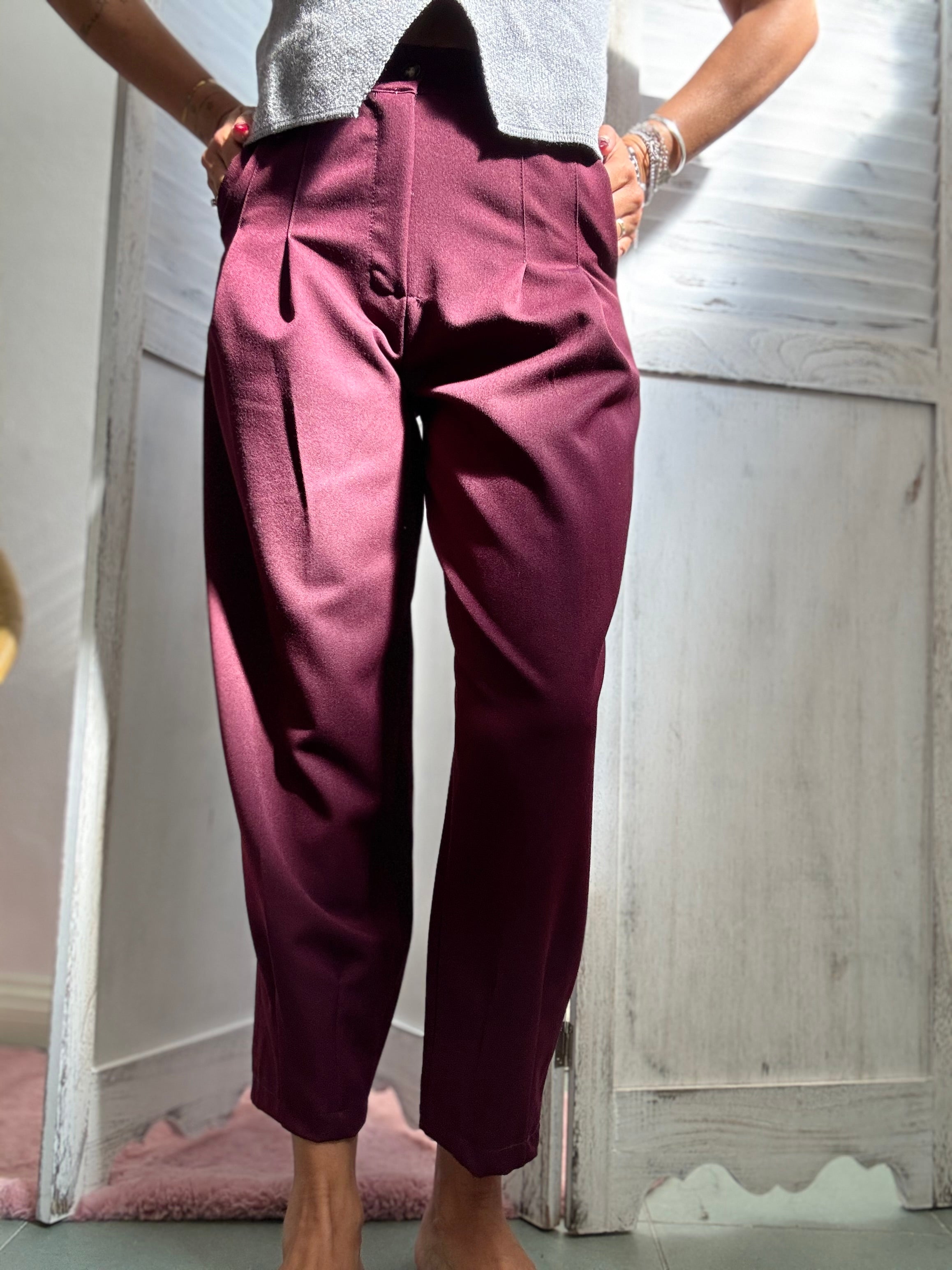 Il pantalone Javier con le pence