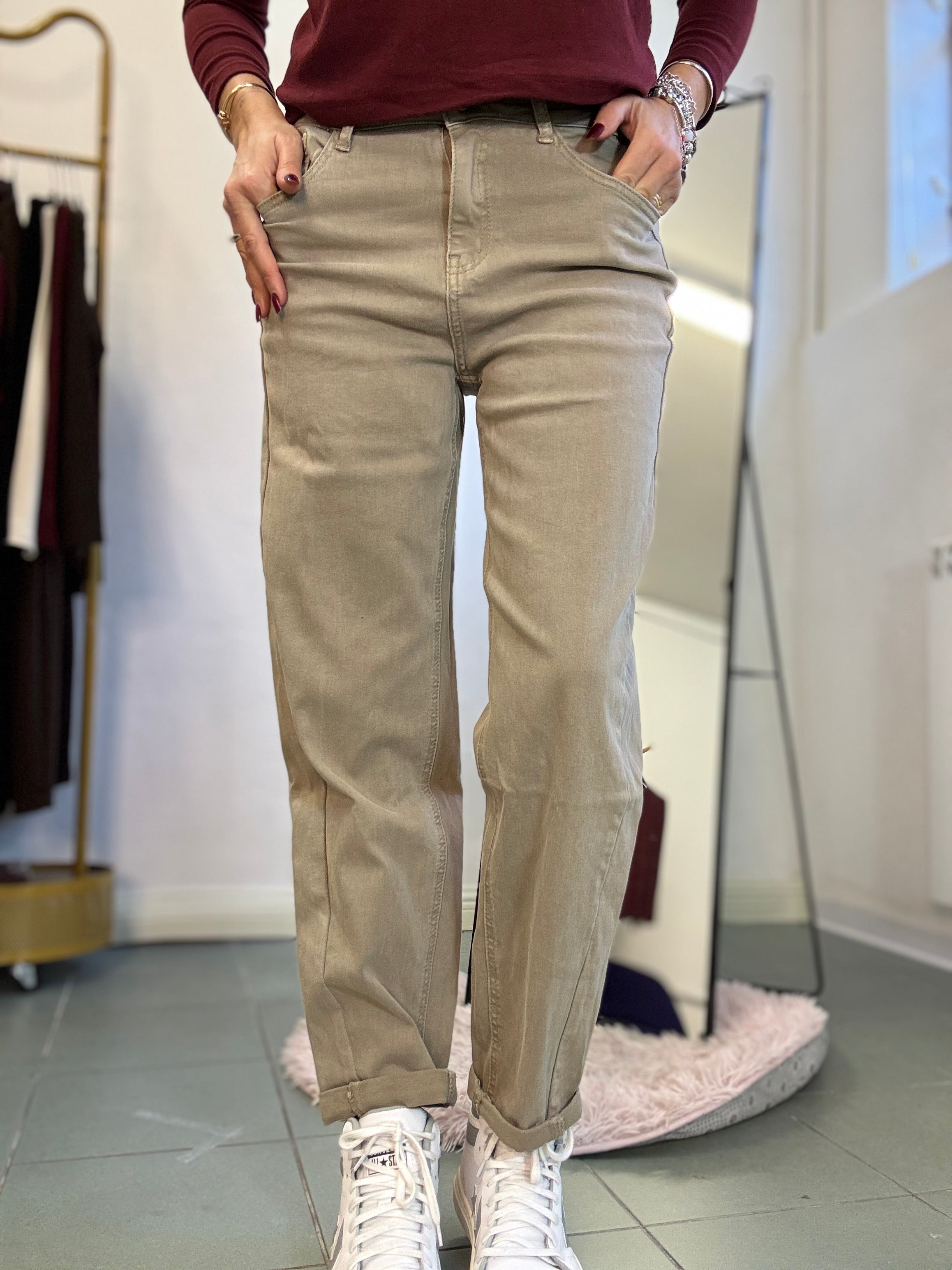 Il denim regular beige