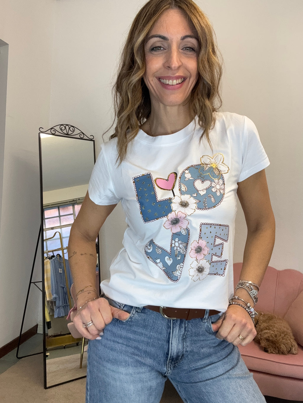 T-shirt Love cartoon