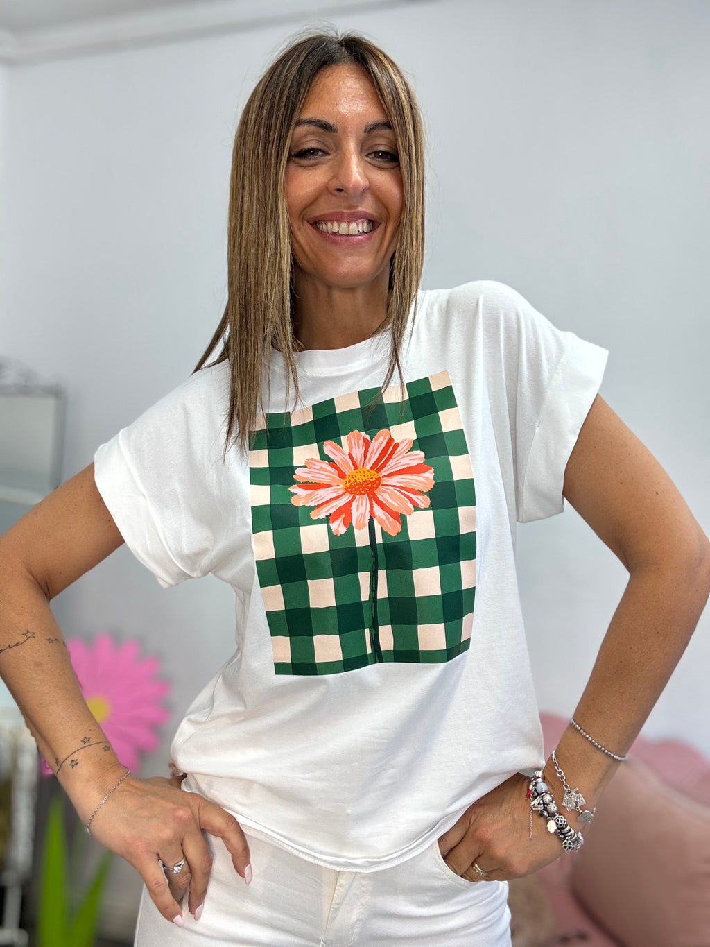 La t-shirt flower