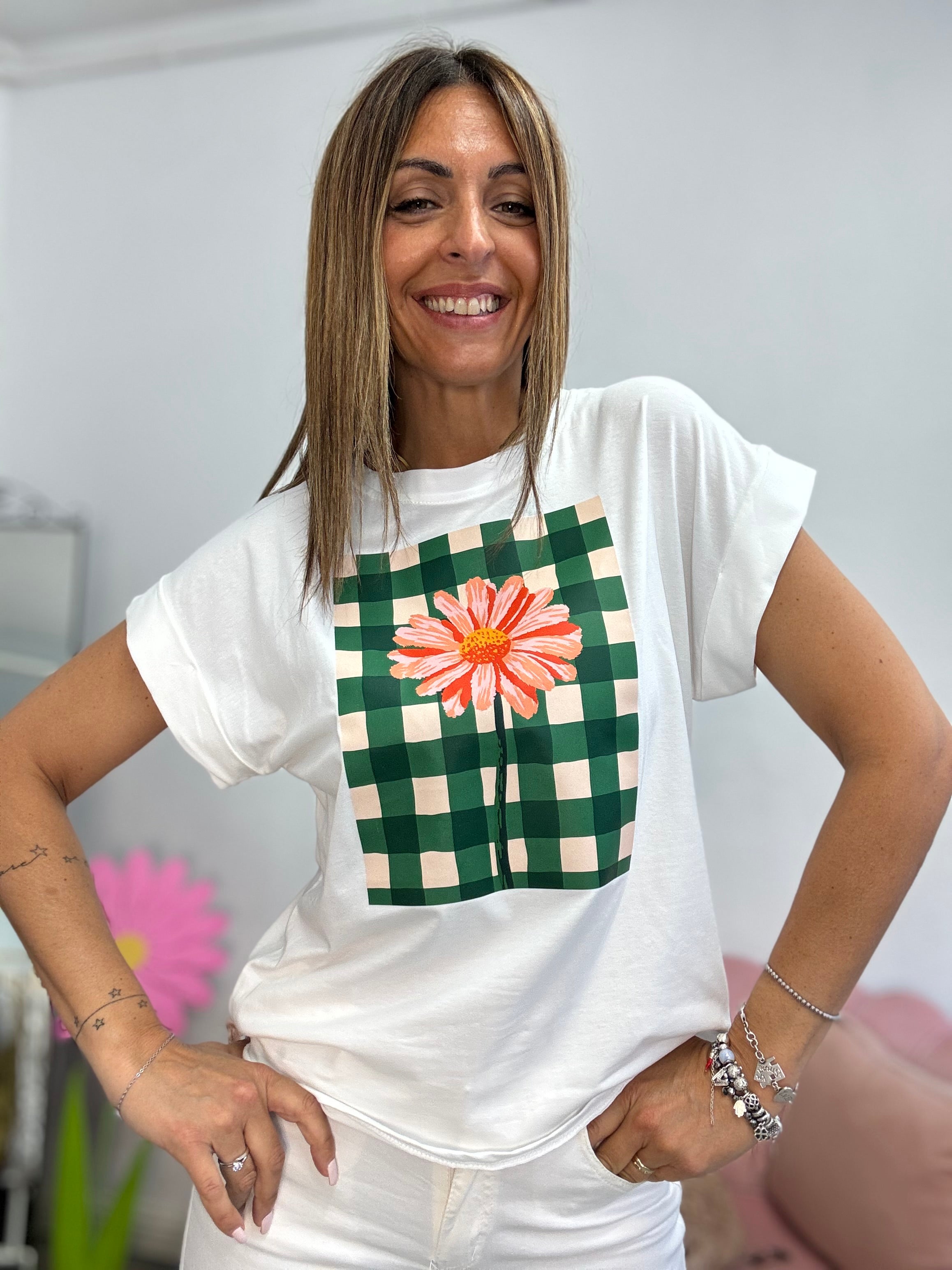 La t-shirt flower