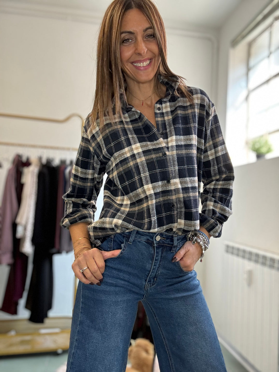 La camicia Ambra in flanella