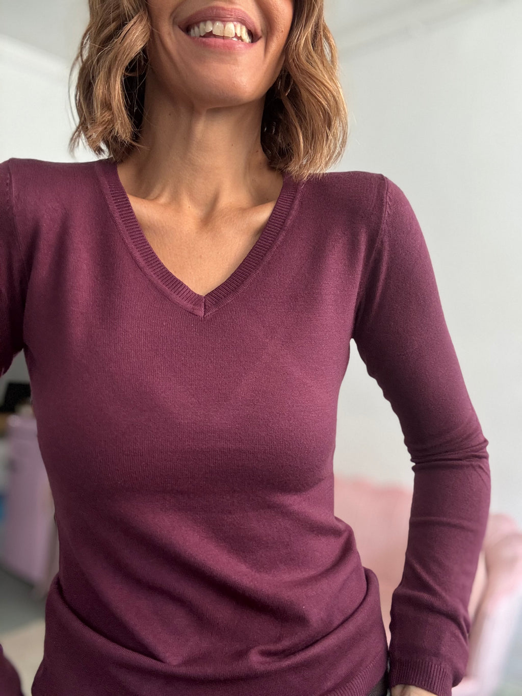 Il pull con la V