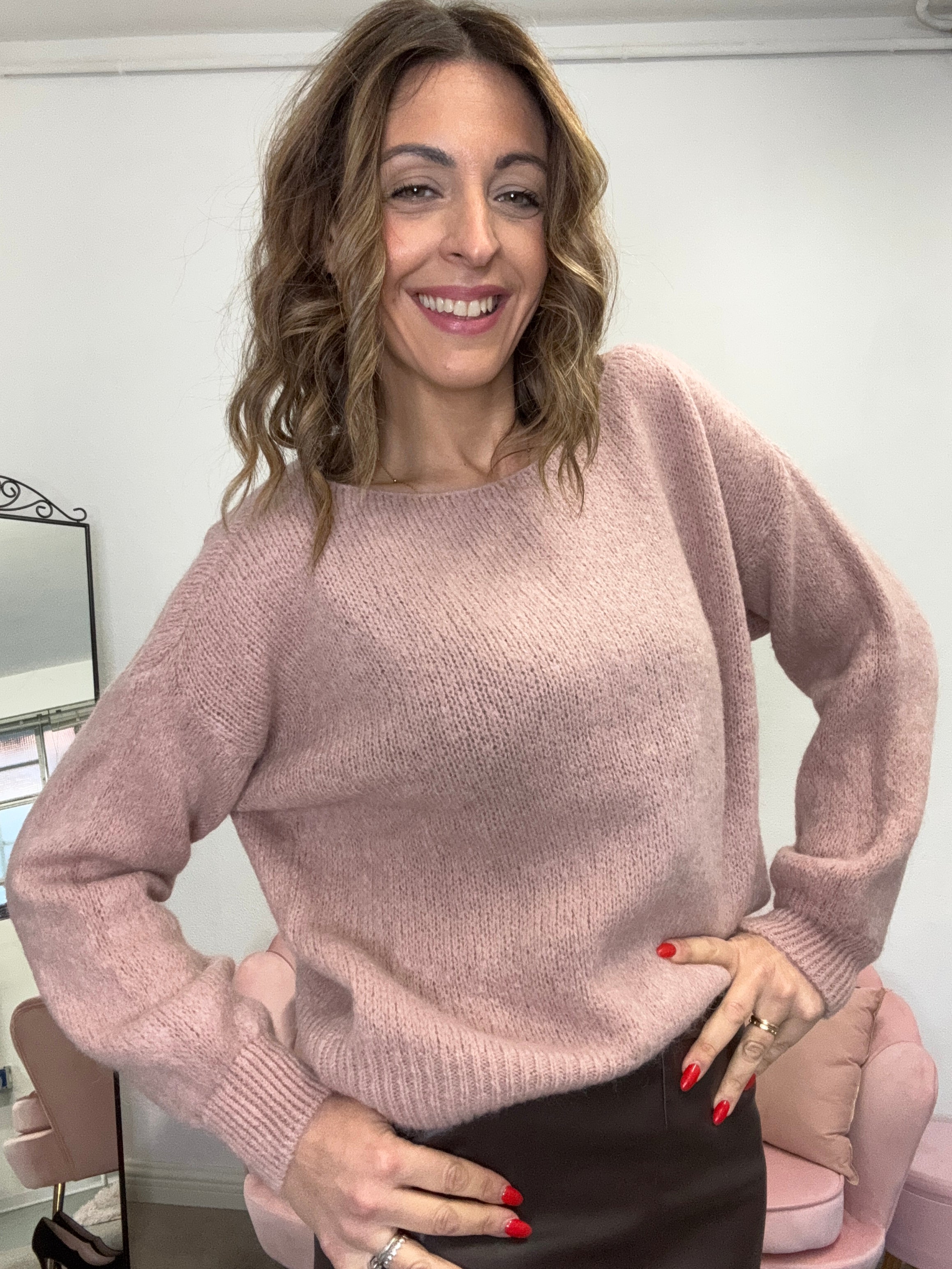 Il pull lana e mohair