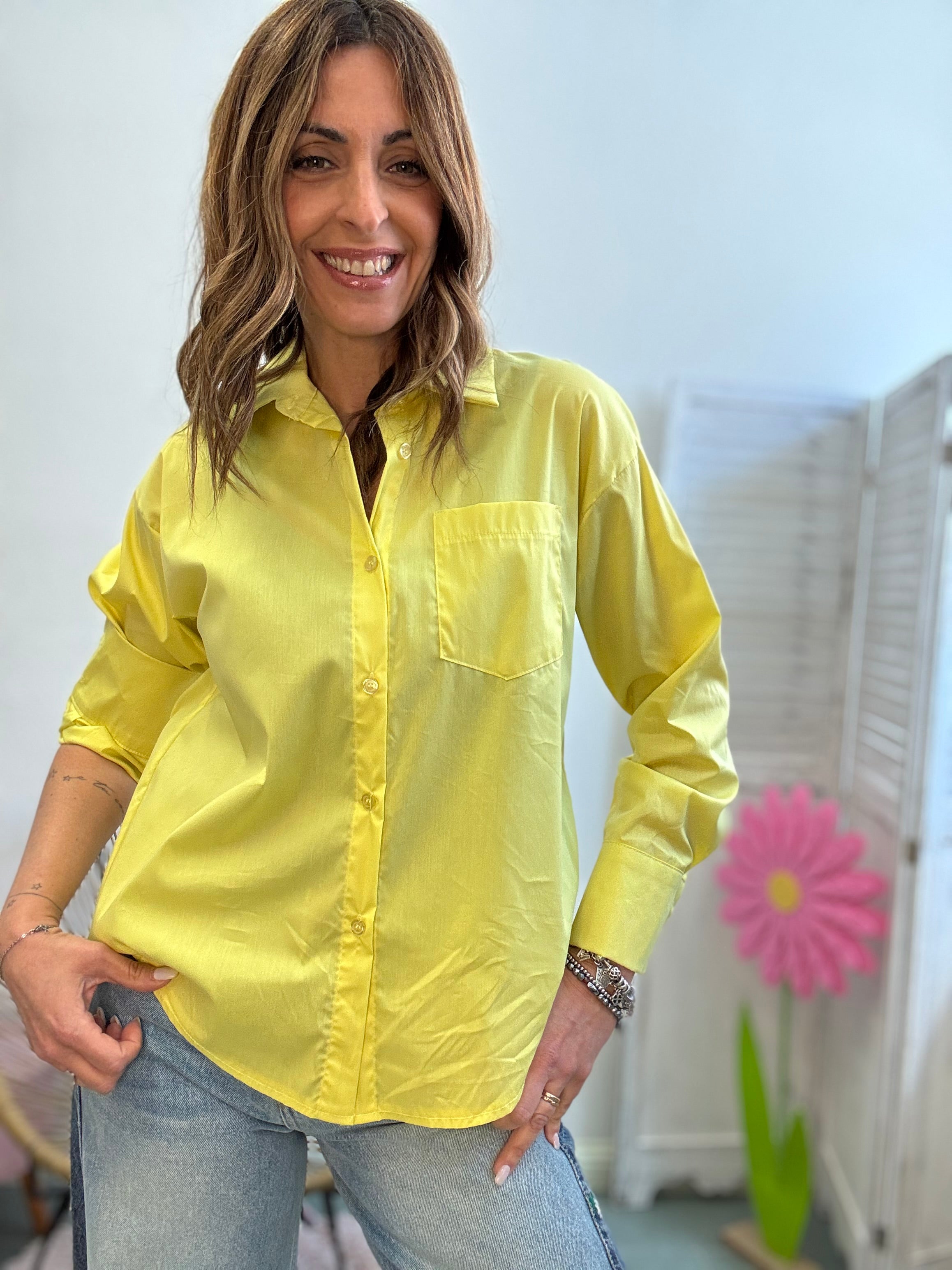 La camicia a uomo yellow