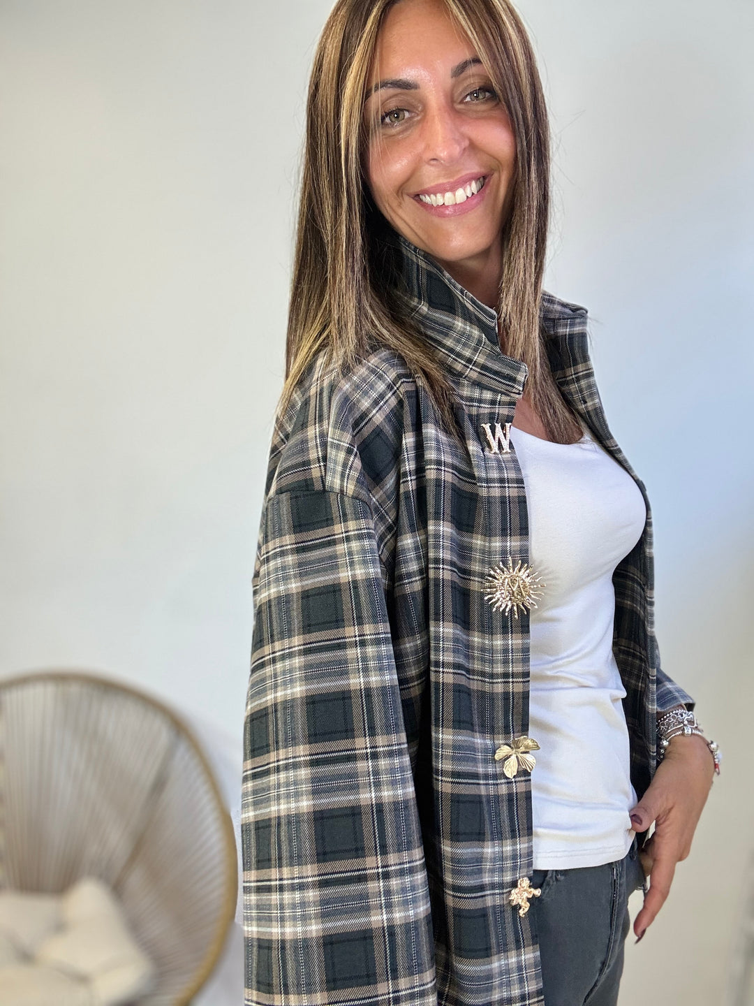 La camicia a quadri Sofia