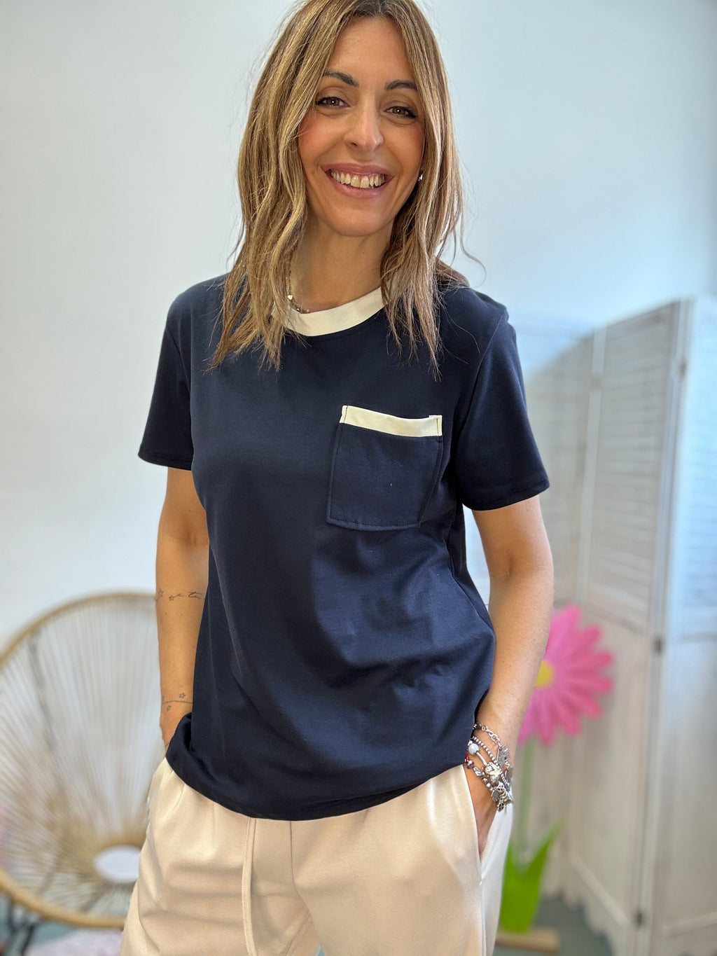 La T shirt bordini