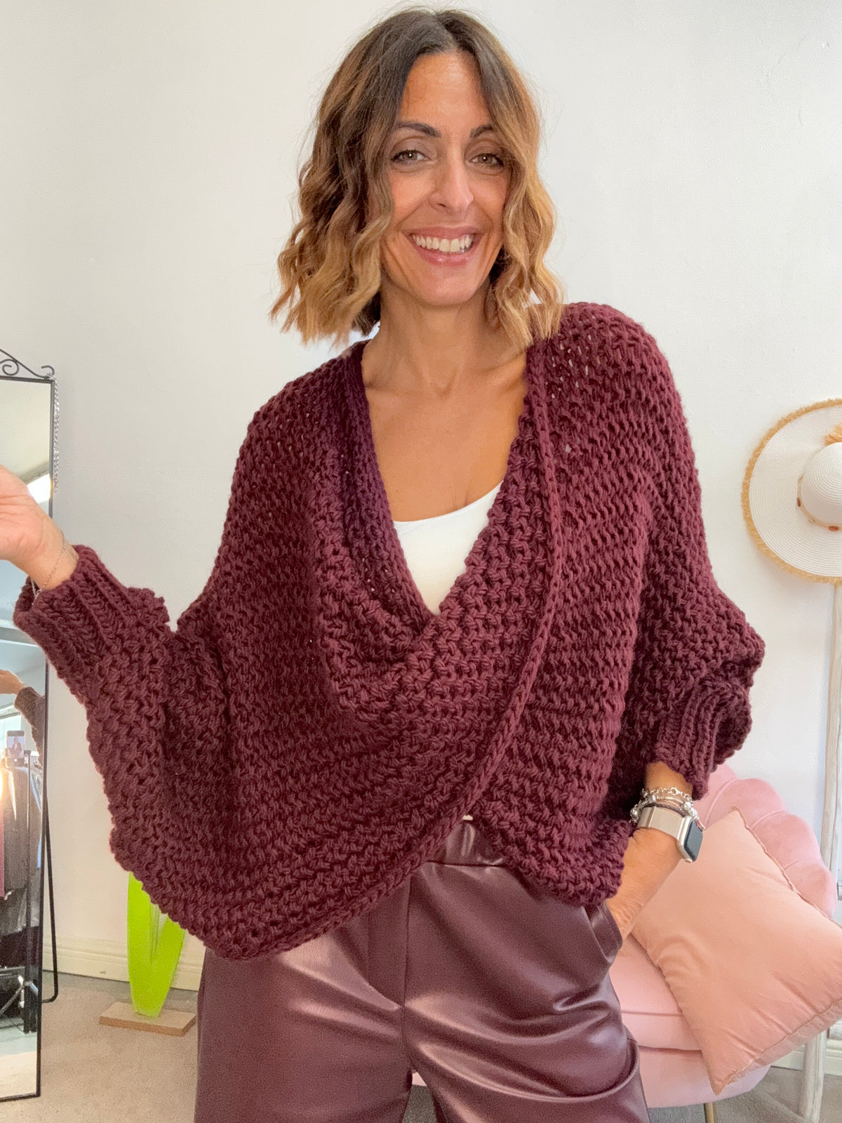 Il pull intreccio uncinetto