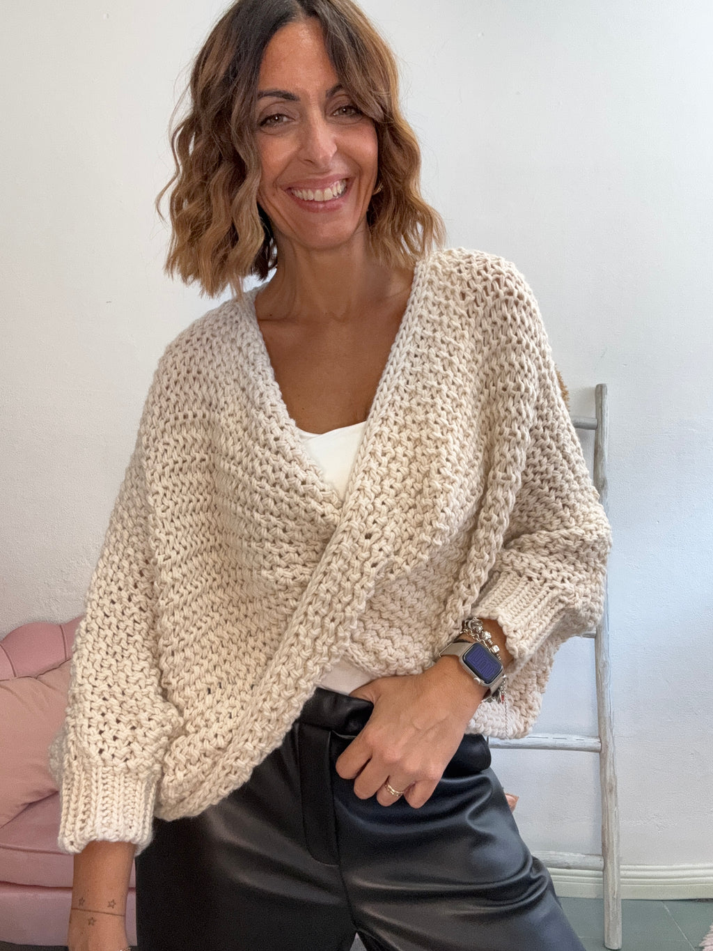 Il pull intreccio uncinetto