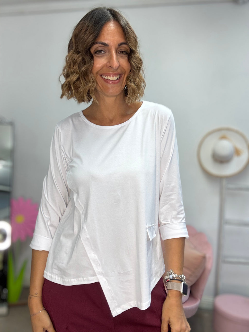 La t-shirt dal taglio irregolare