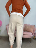 Il pantalone cotone caramella