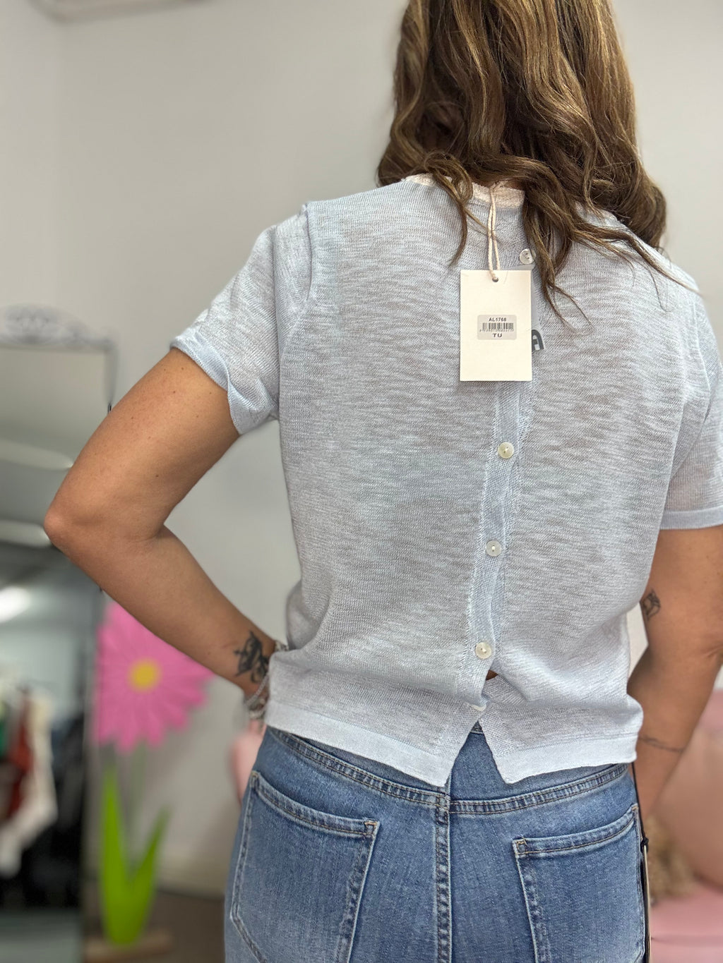 Il pull leggerissimo manica corta