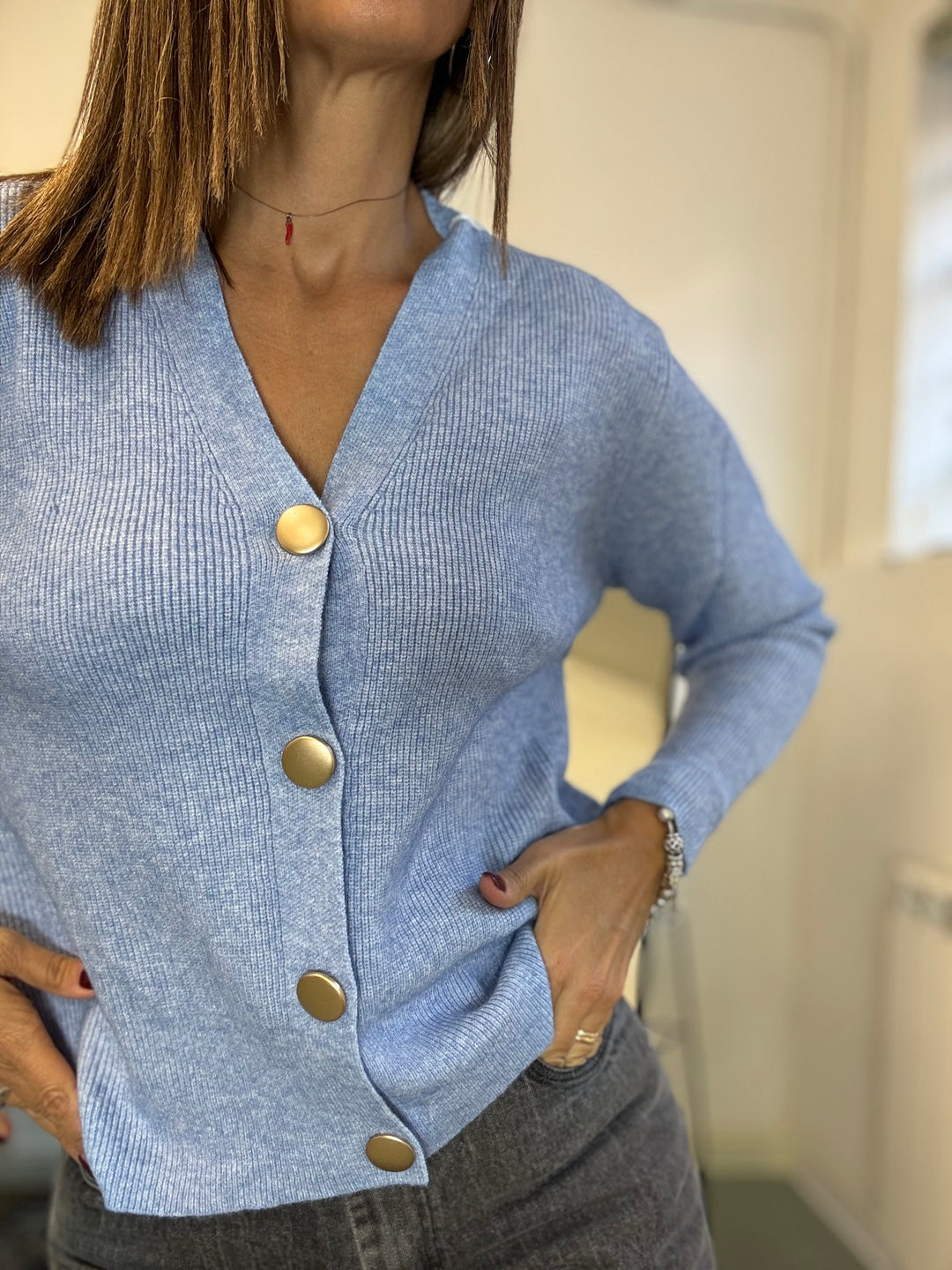 Cardigan gioiello