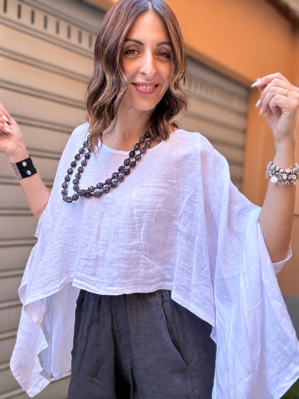 La mantella in lino ( due colori )