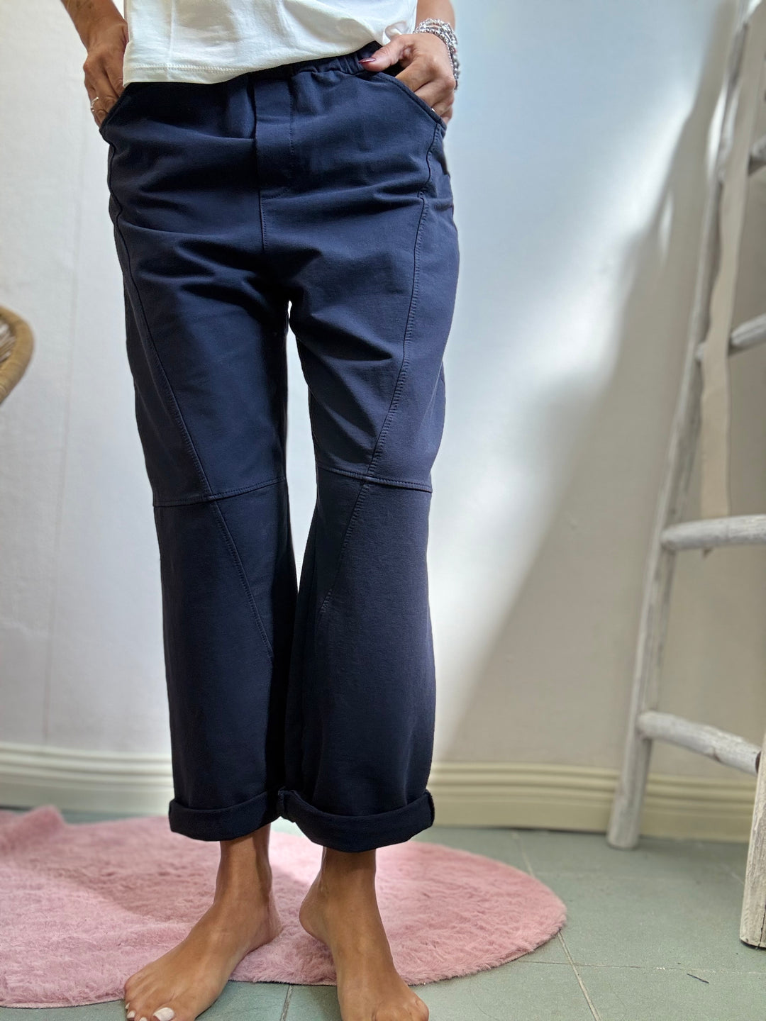 Il pantalone comodo in cotone