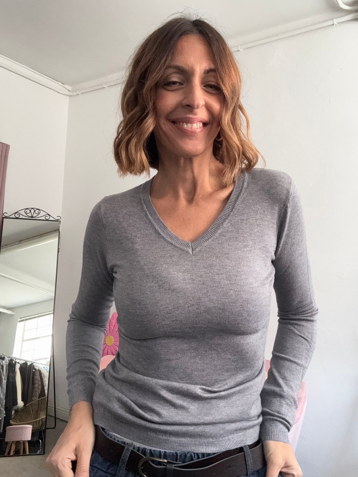 Il pull con la V