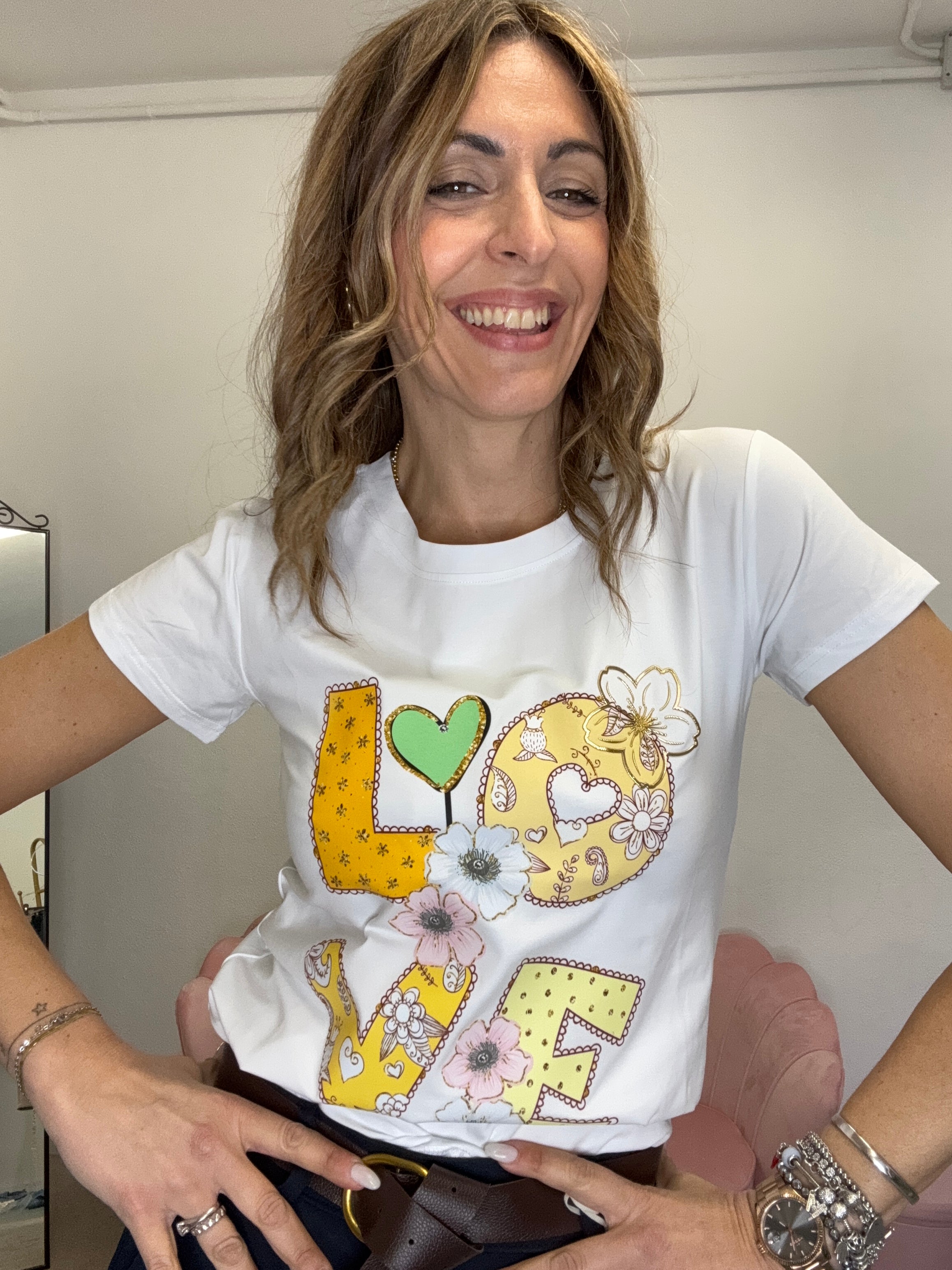 T-shirt Love cartoon