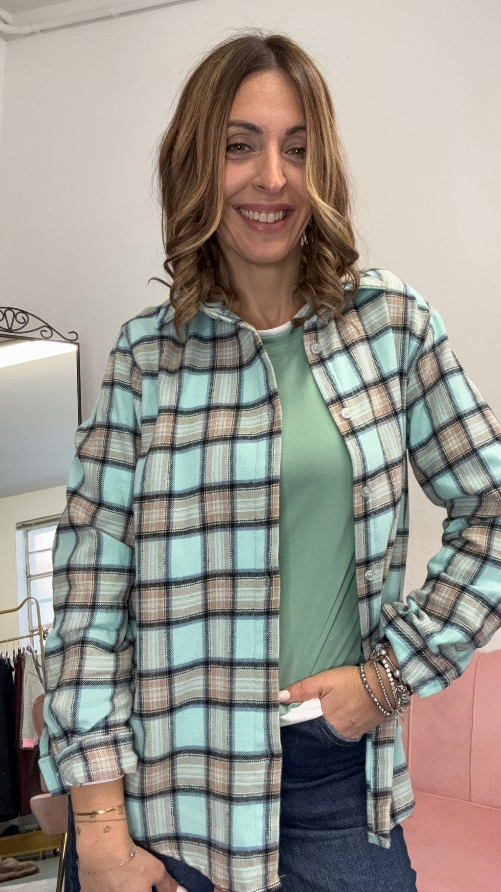 La camicia flanella leggera