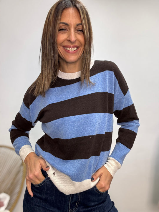 Il pull Sofi col cachemire e le Rigone