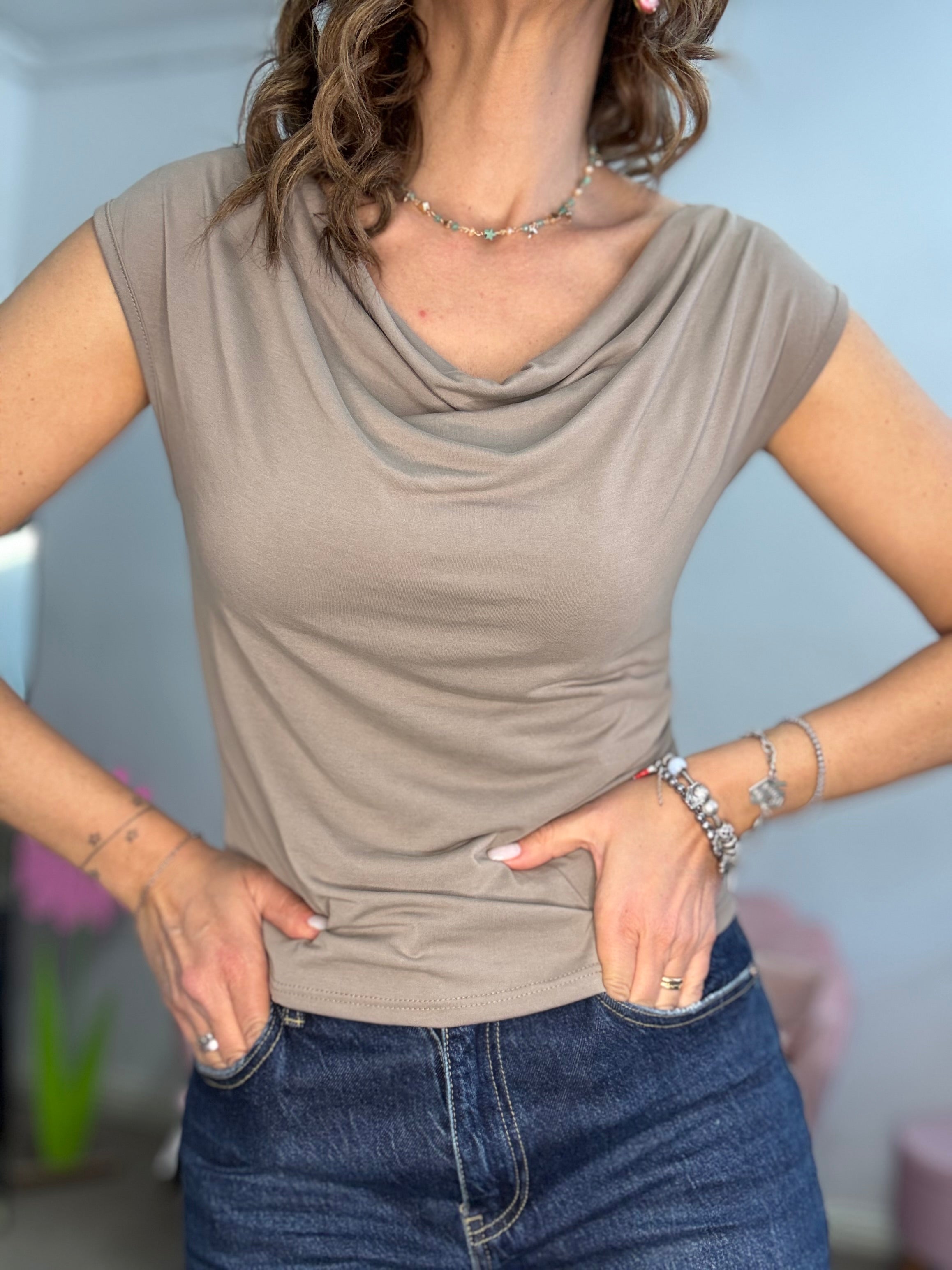 La maglia col collo morbido