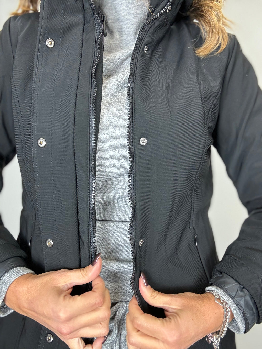 Il giaccone 3 in 1 ( in nero blu e ghiaccio )