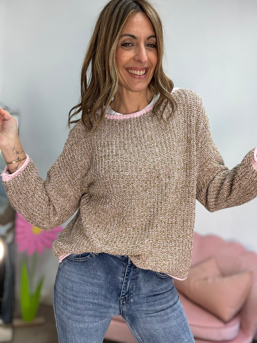 Il pull cotone mélange