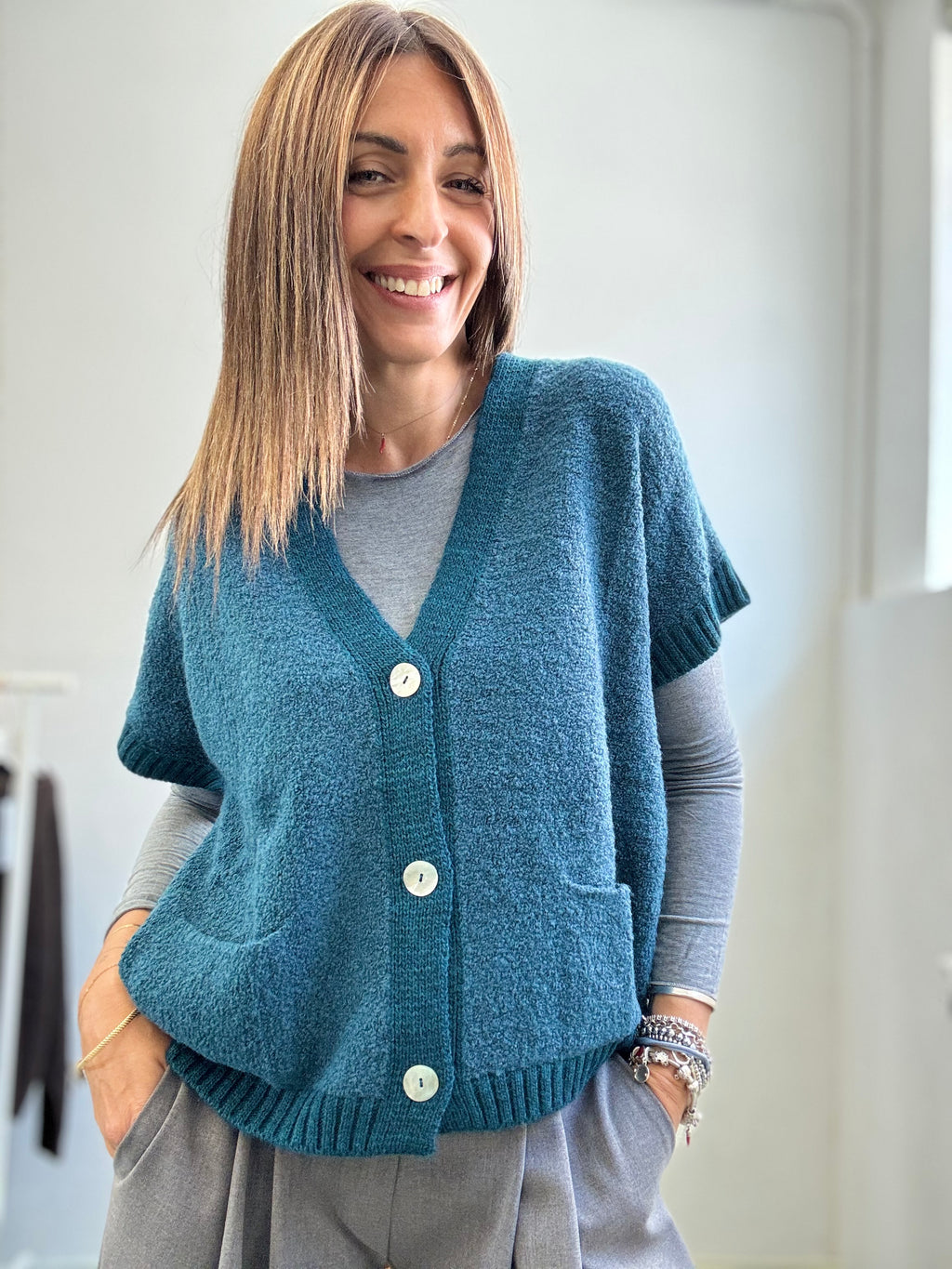 Il cardigan boucle