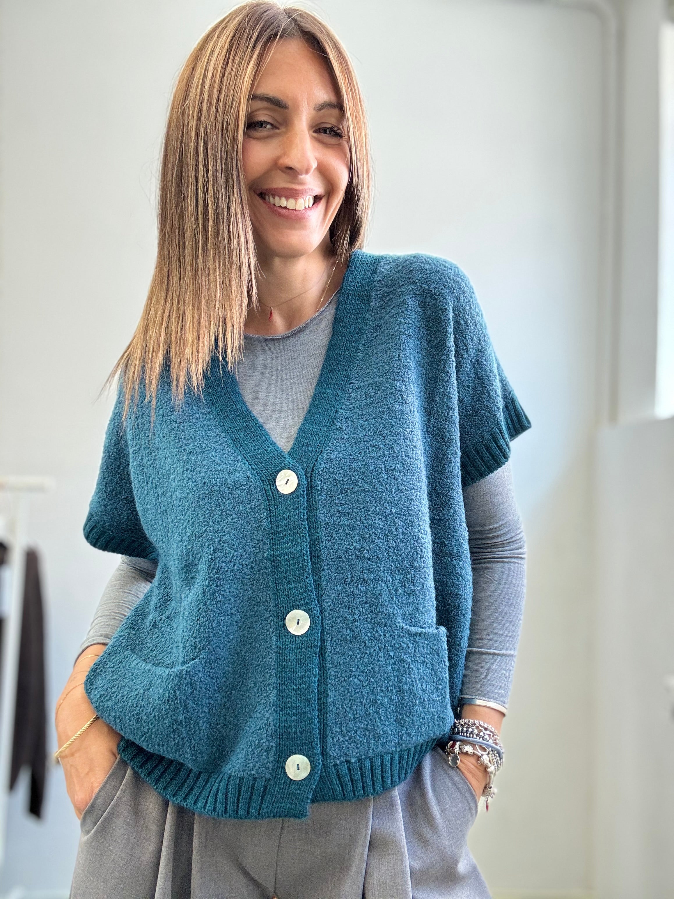 Il cardigan boucle