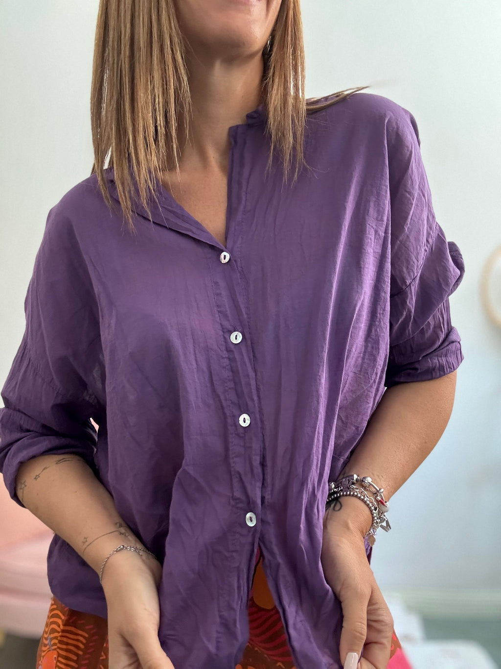 La camicia 100% cotone