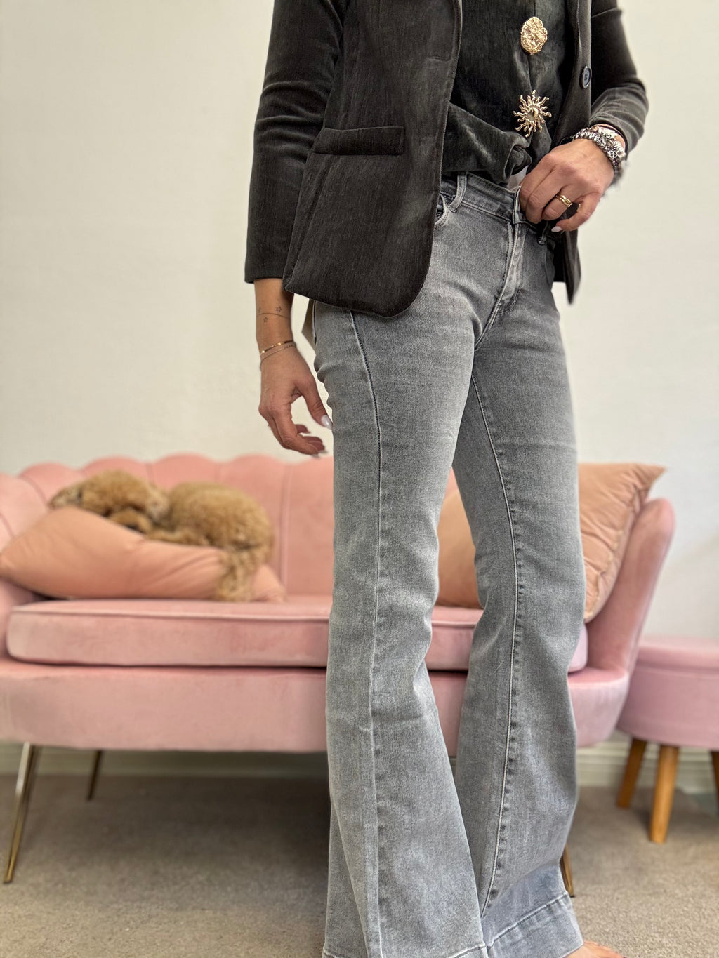 Il jeans zampetta push up