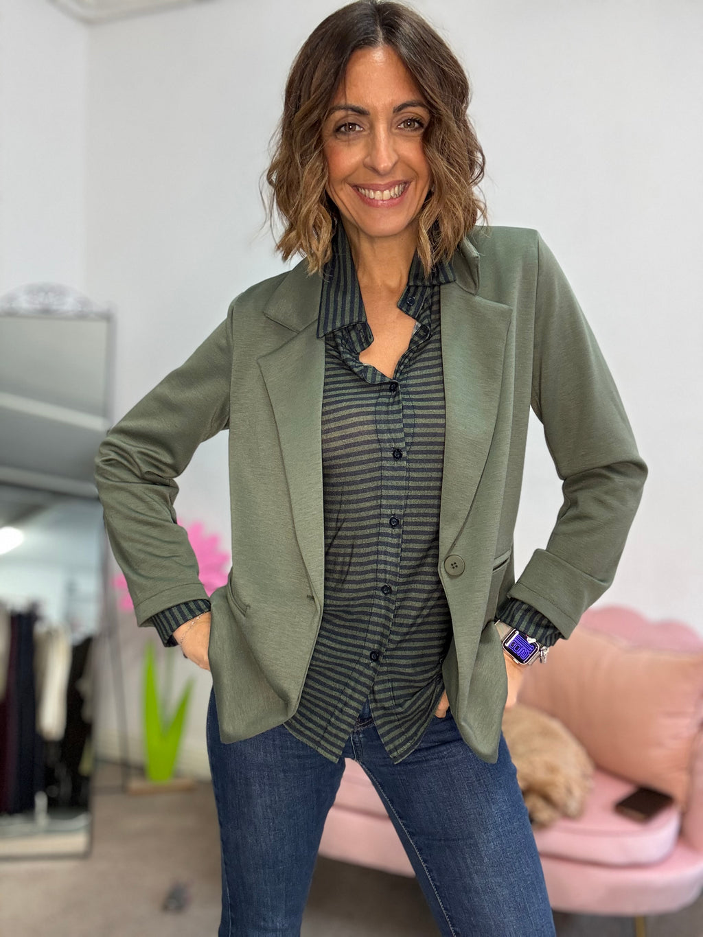 Il blazer in felpa non felpata