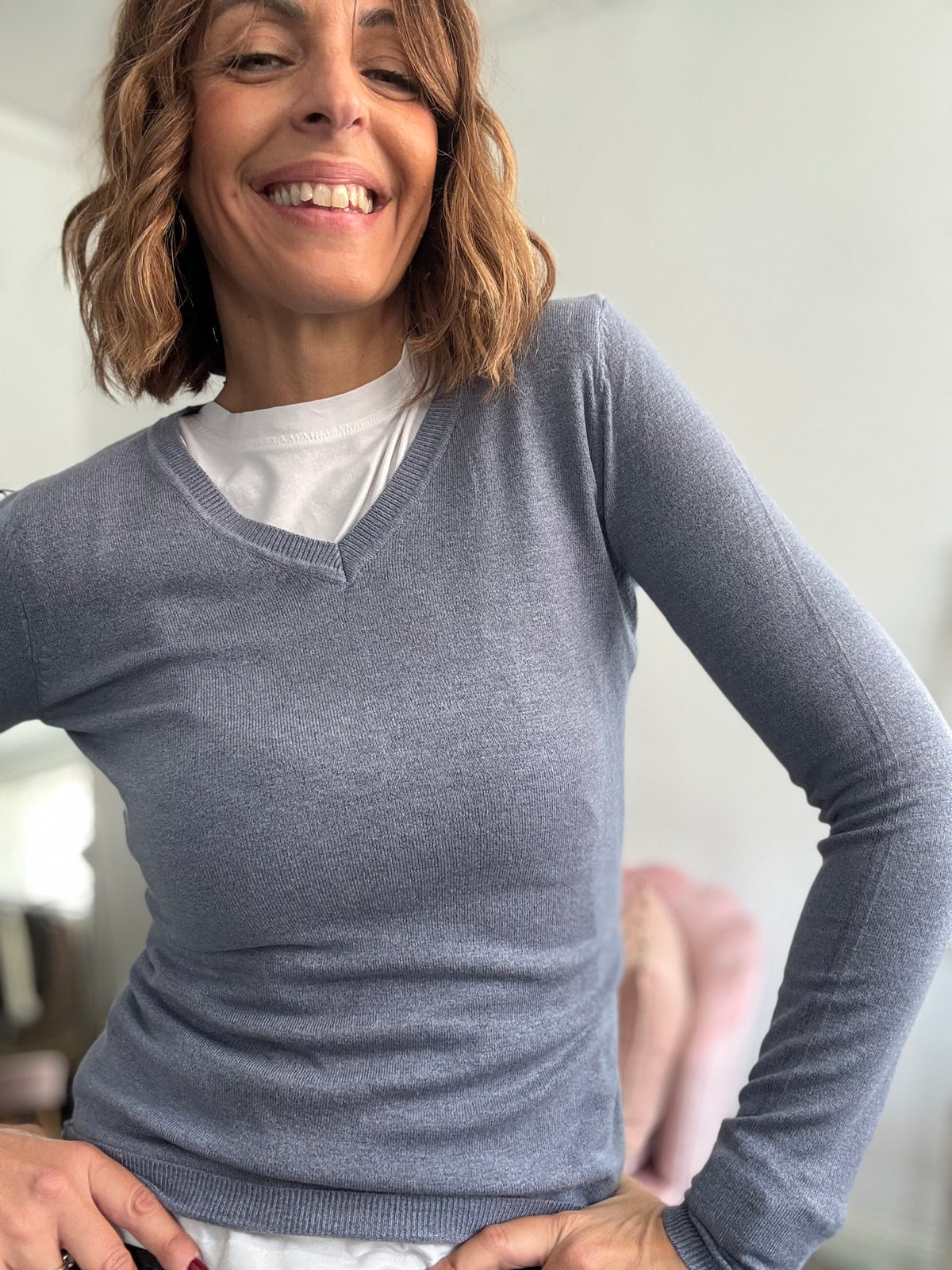 Il pull con la V