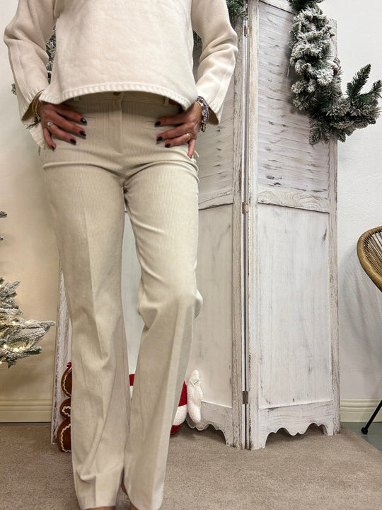 Pantalone zampetta in velluto