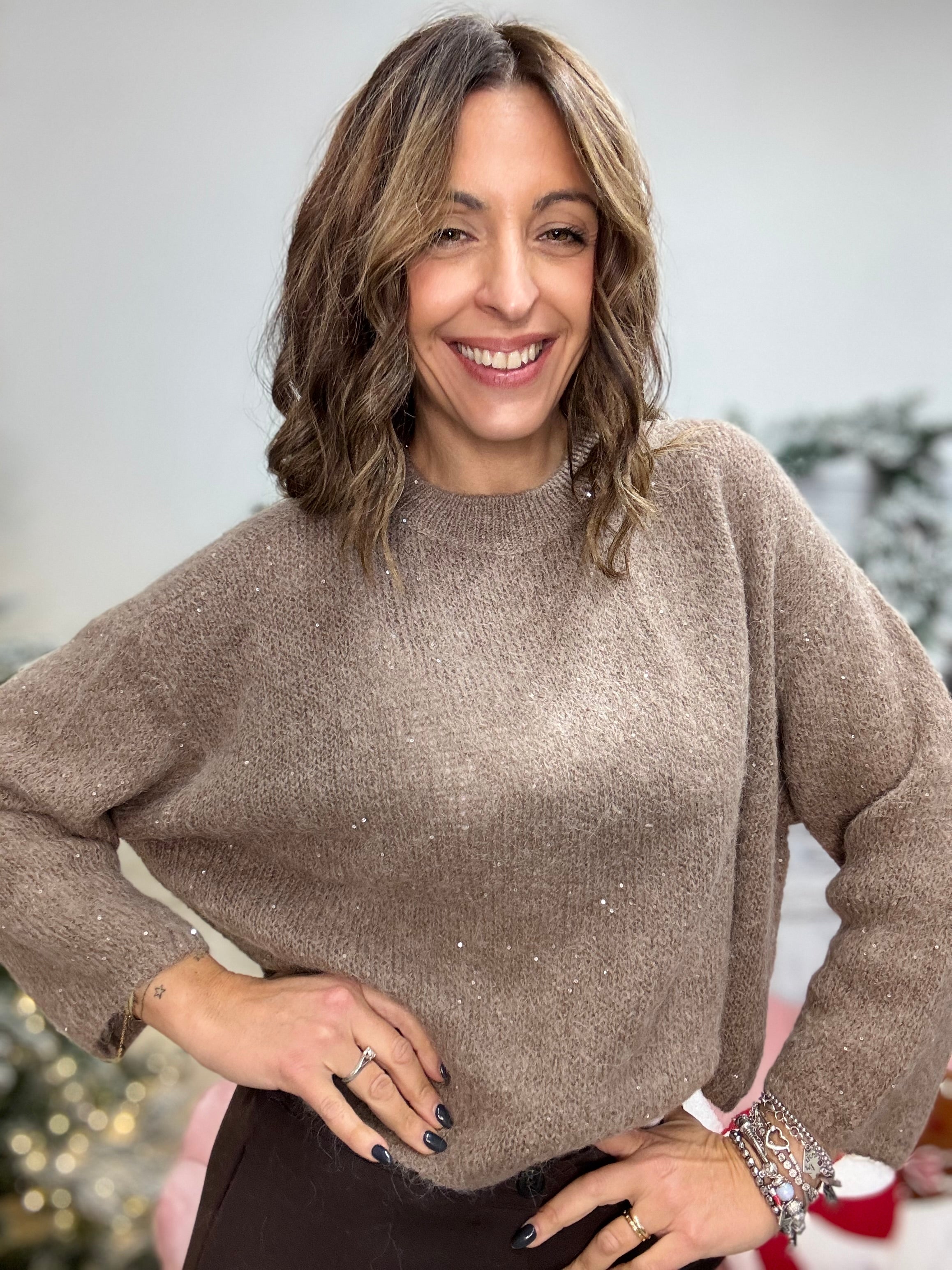 Il Pull mohair con le luci