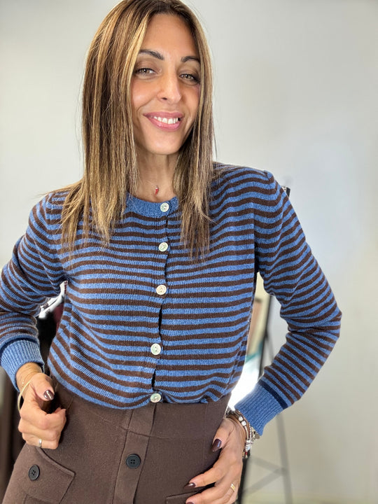 Cardigan Paolita con le righe
