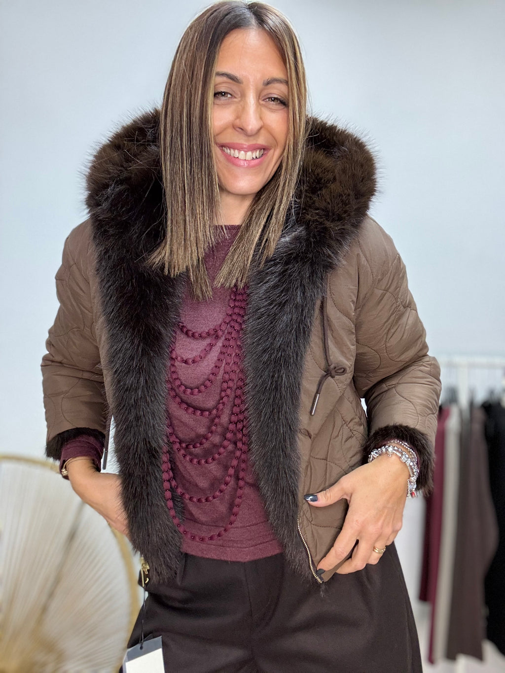 Il trapuntino reversibile con l ecopelliccia