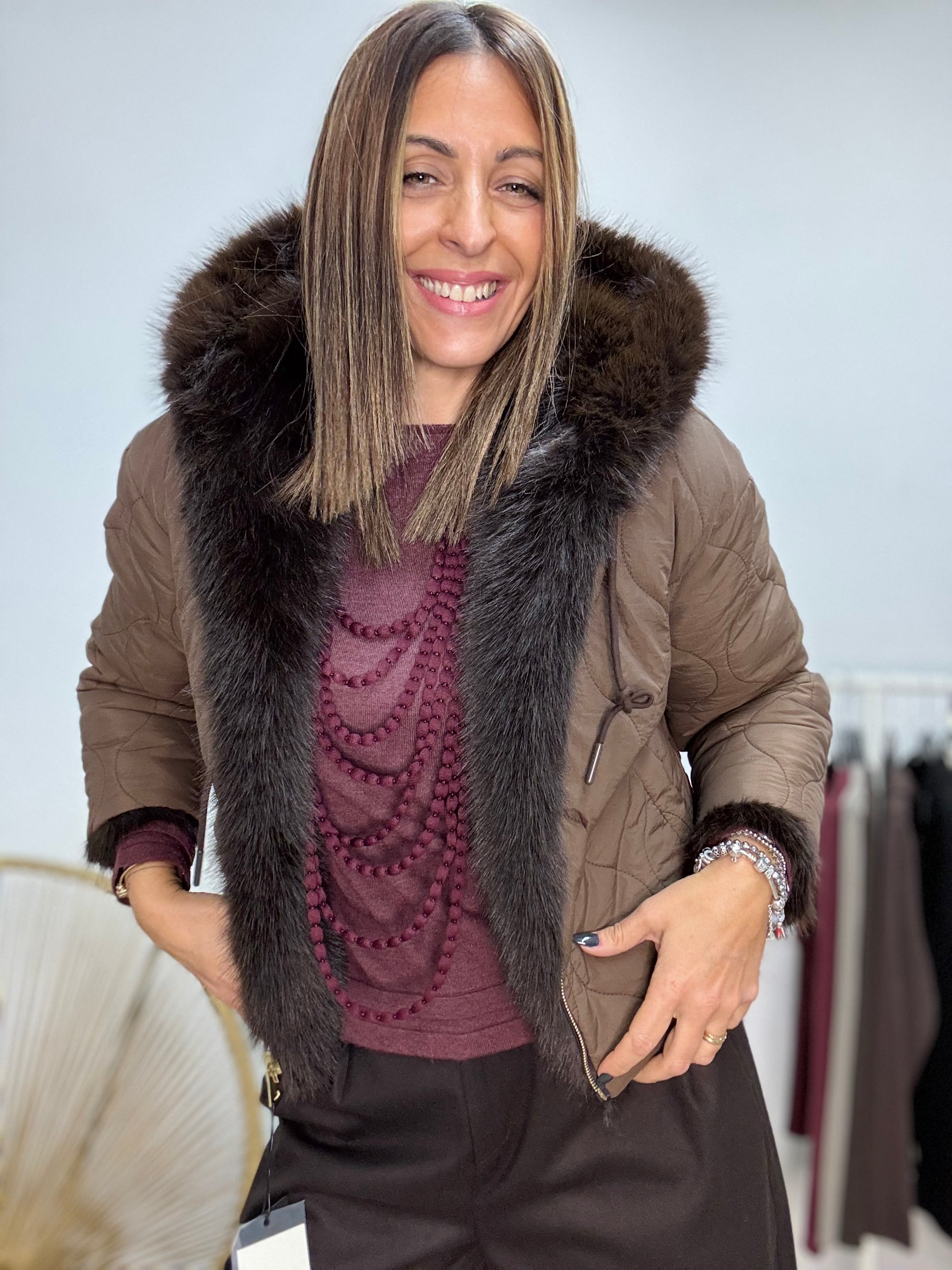 Il trapuntino reversibile con l ecopelliccia