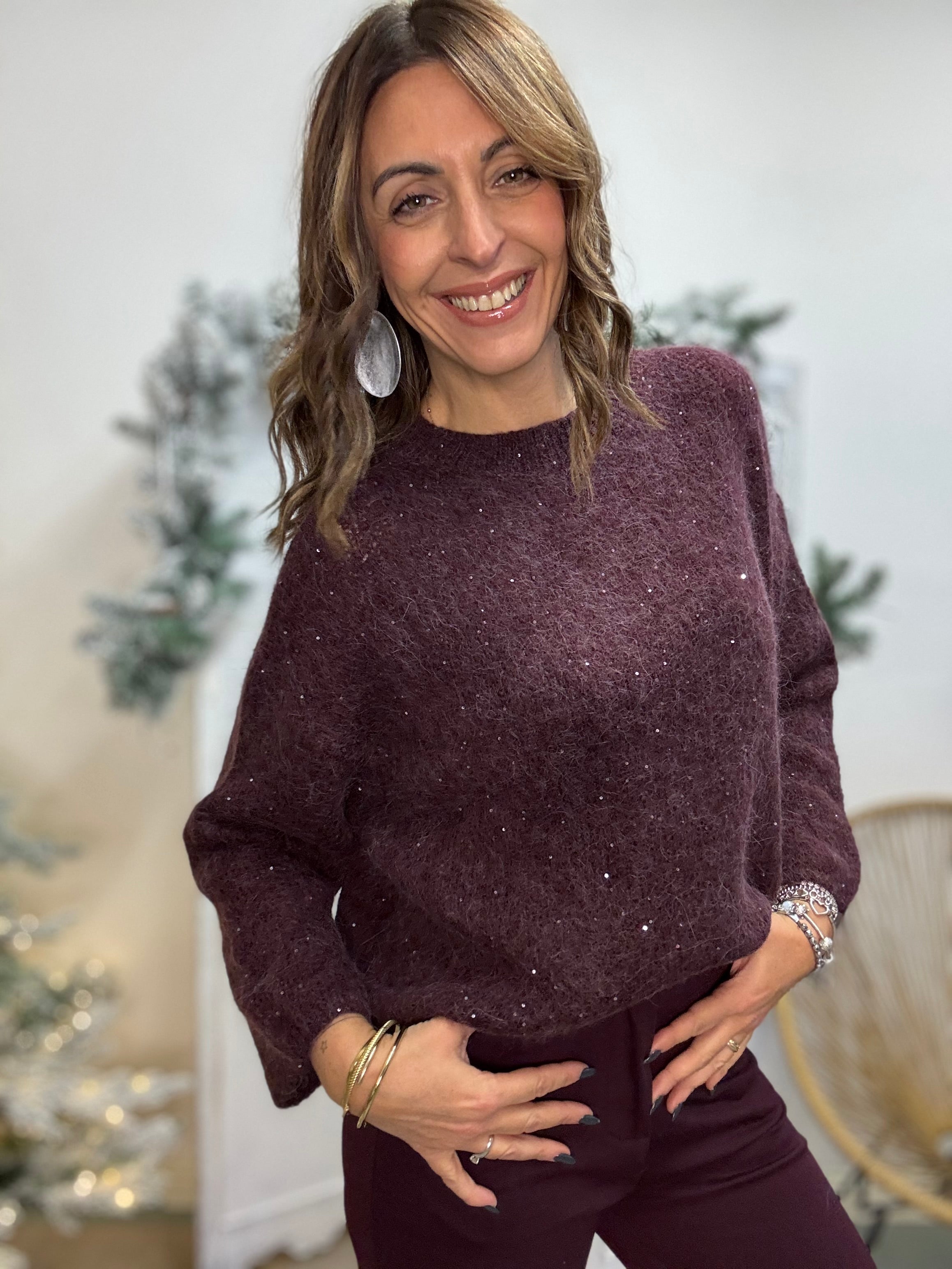 Il Pull mohair con le luci