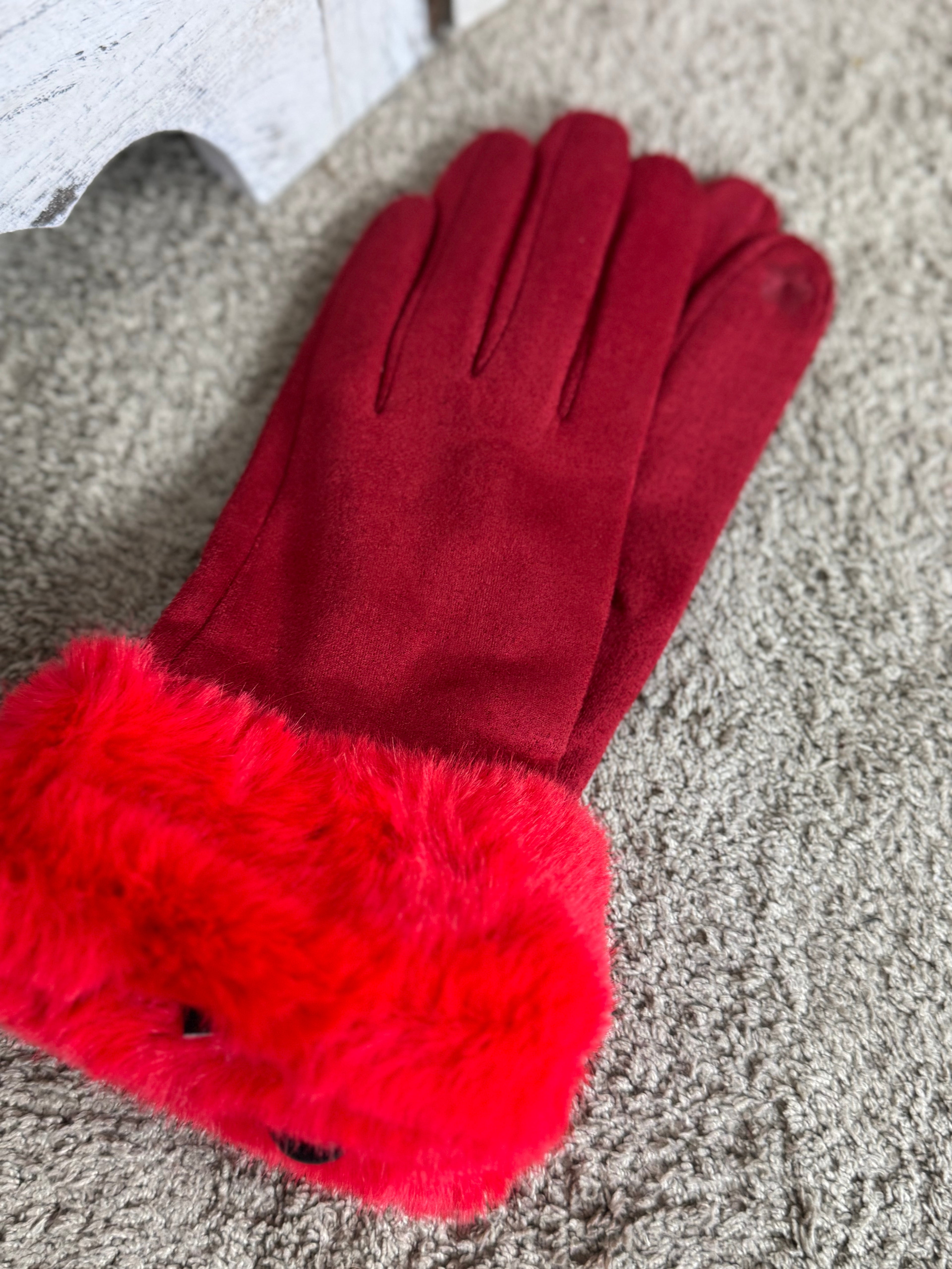 Morbidissimi guanti col pelo