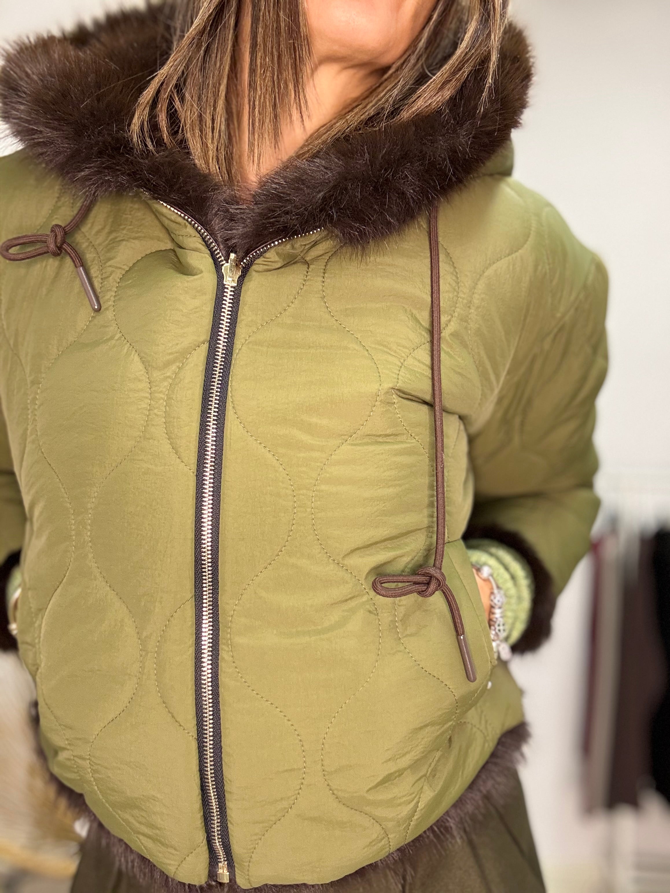 Il trapuntino reversibile con l ecopelliccia