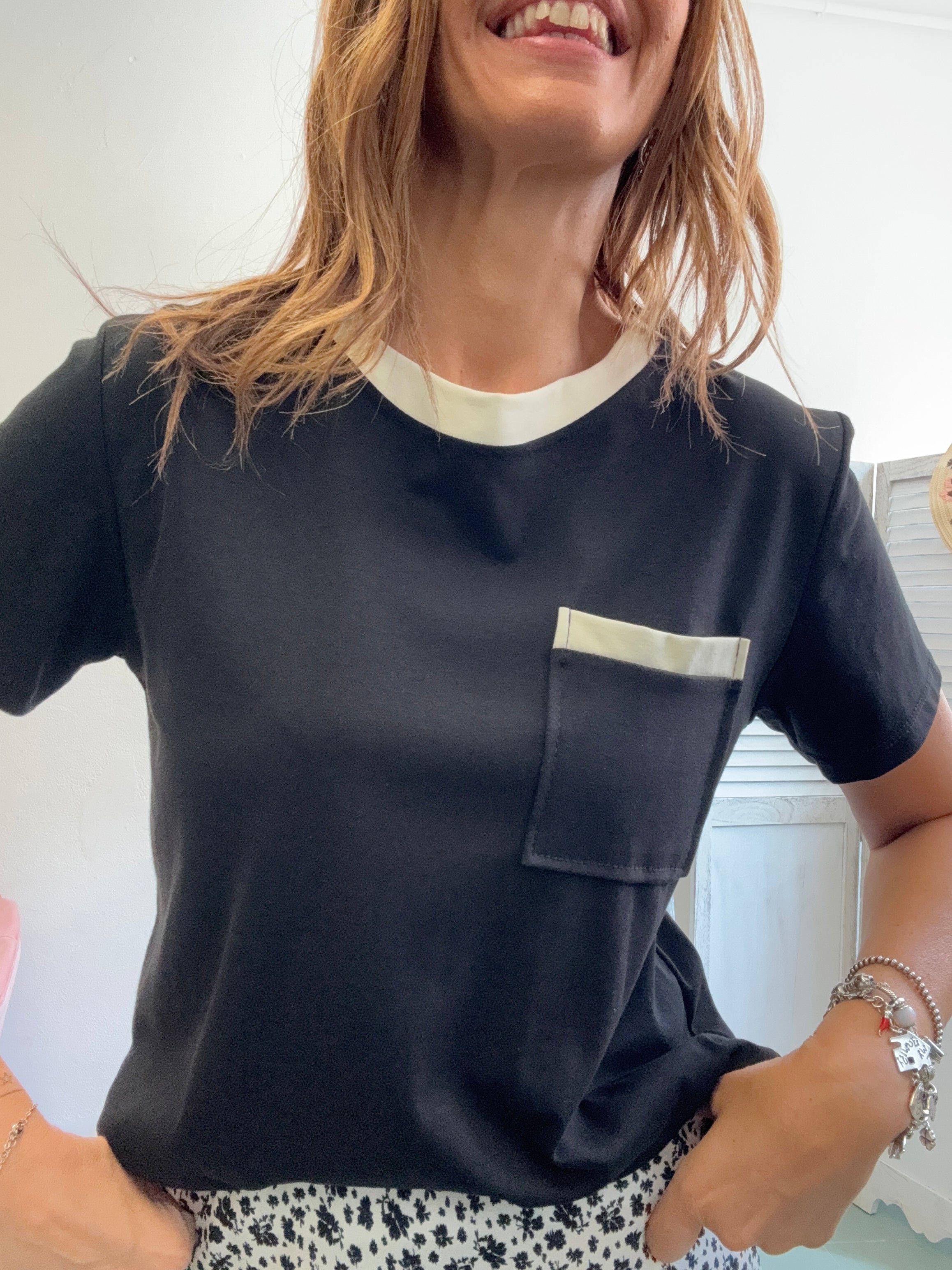 La T shirt bordini