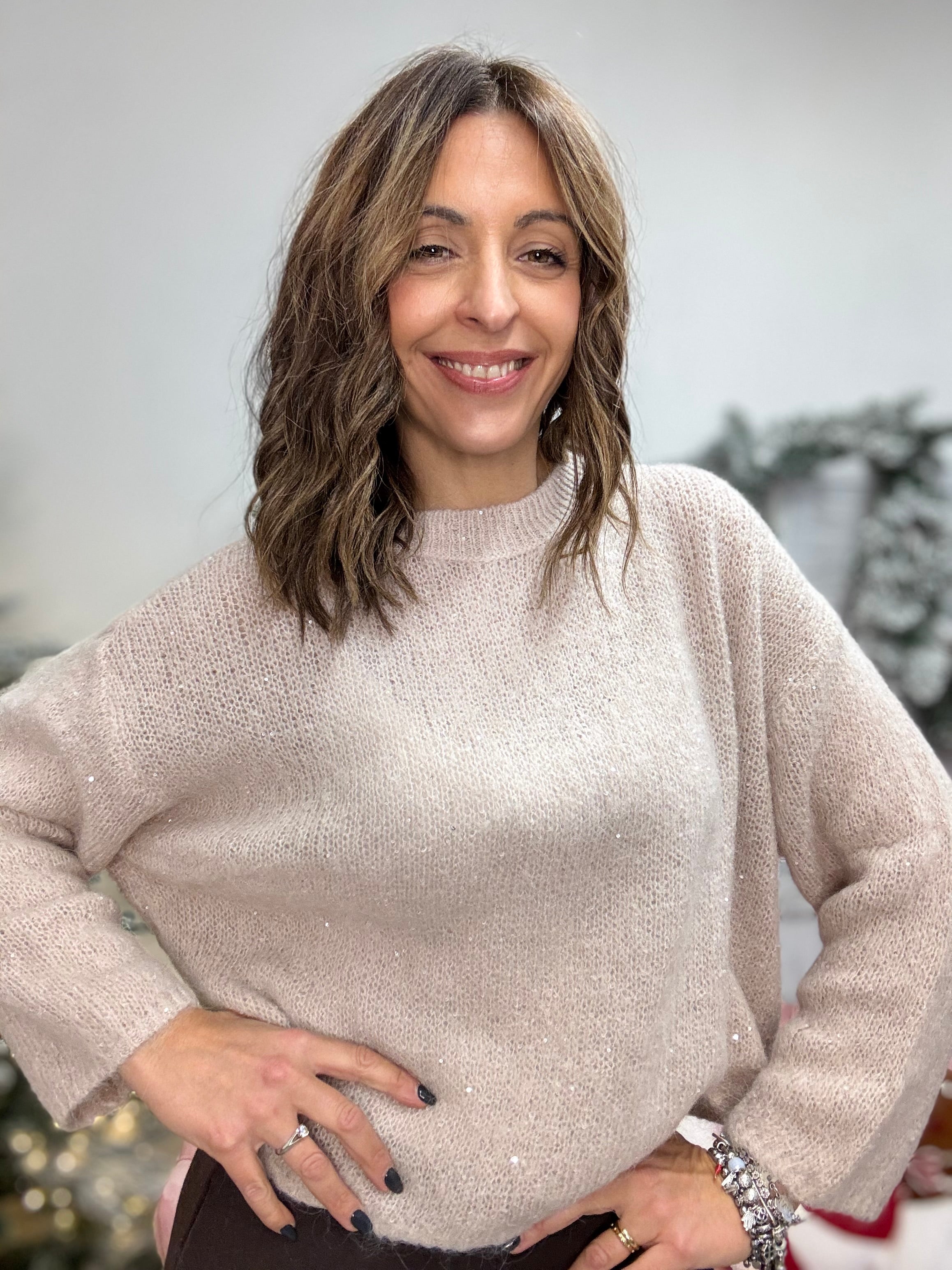 Il Pull mohair con le luci