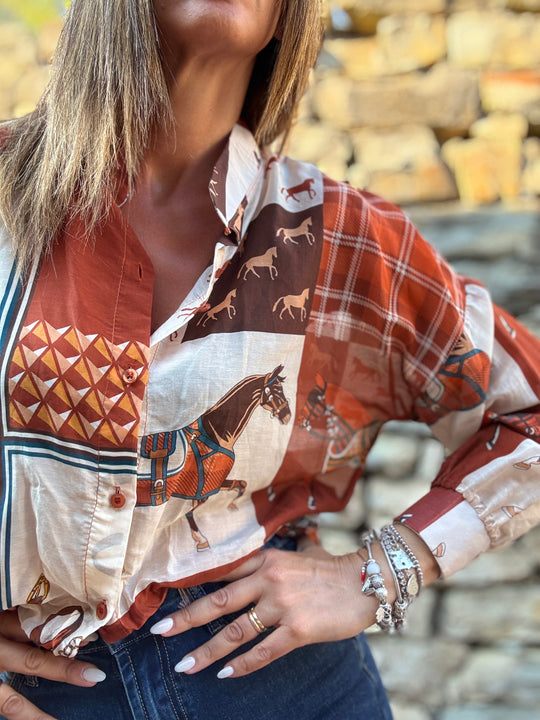 La camicia Hermès style