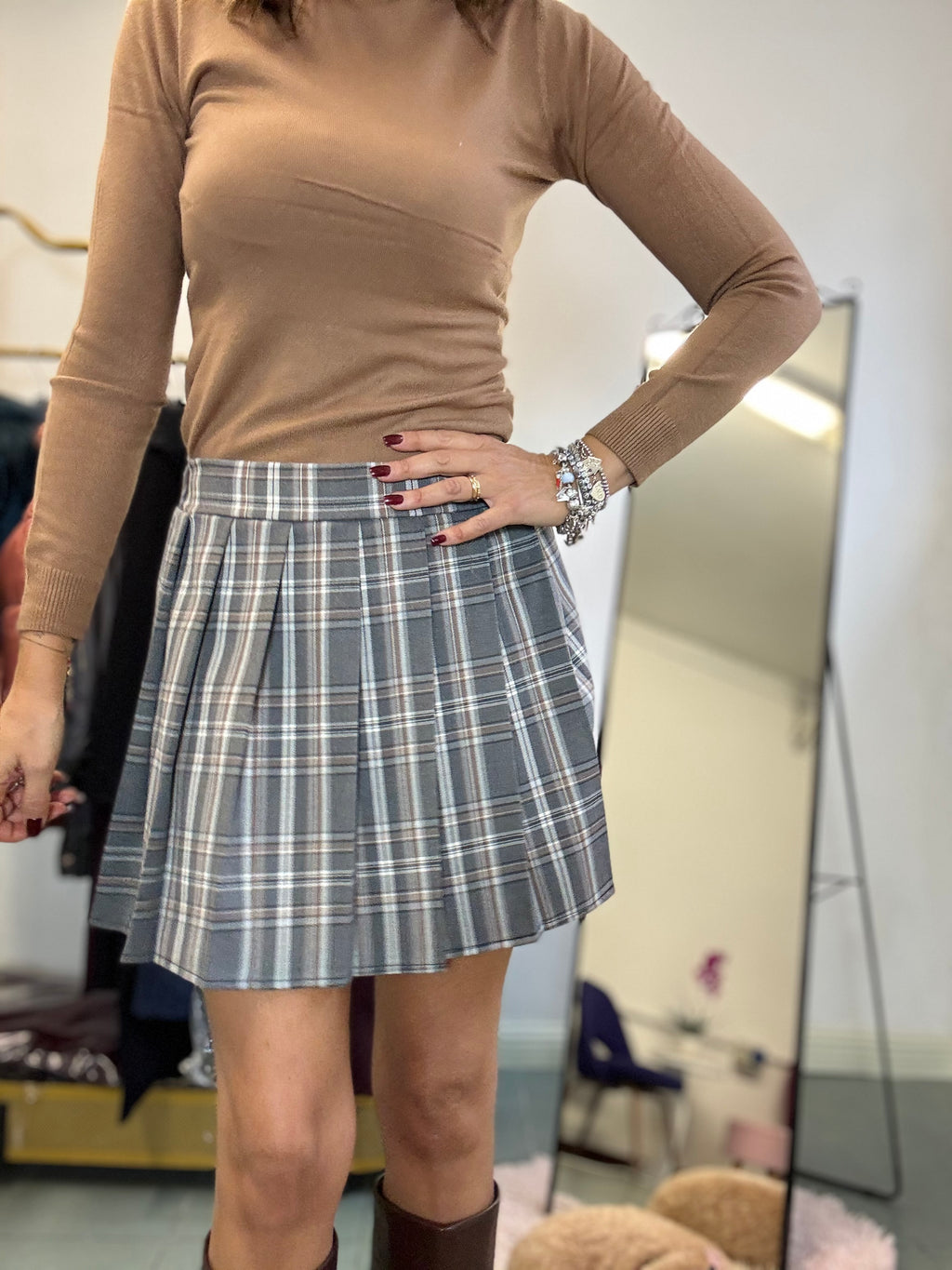 La gonnellina con le pieghe