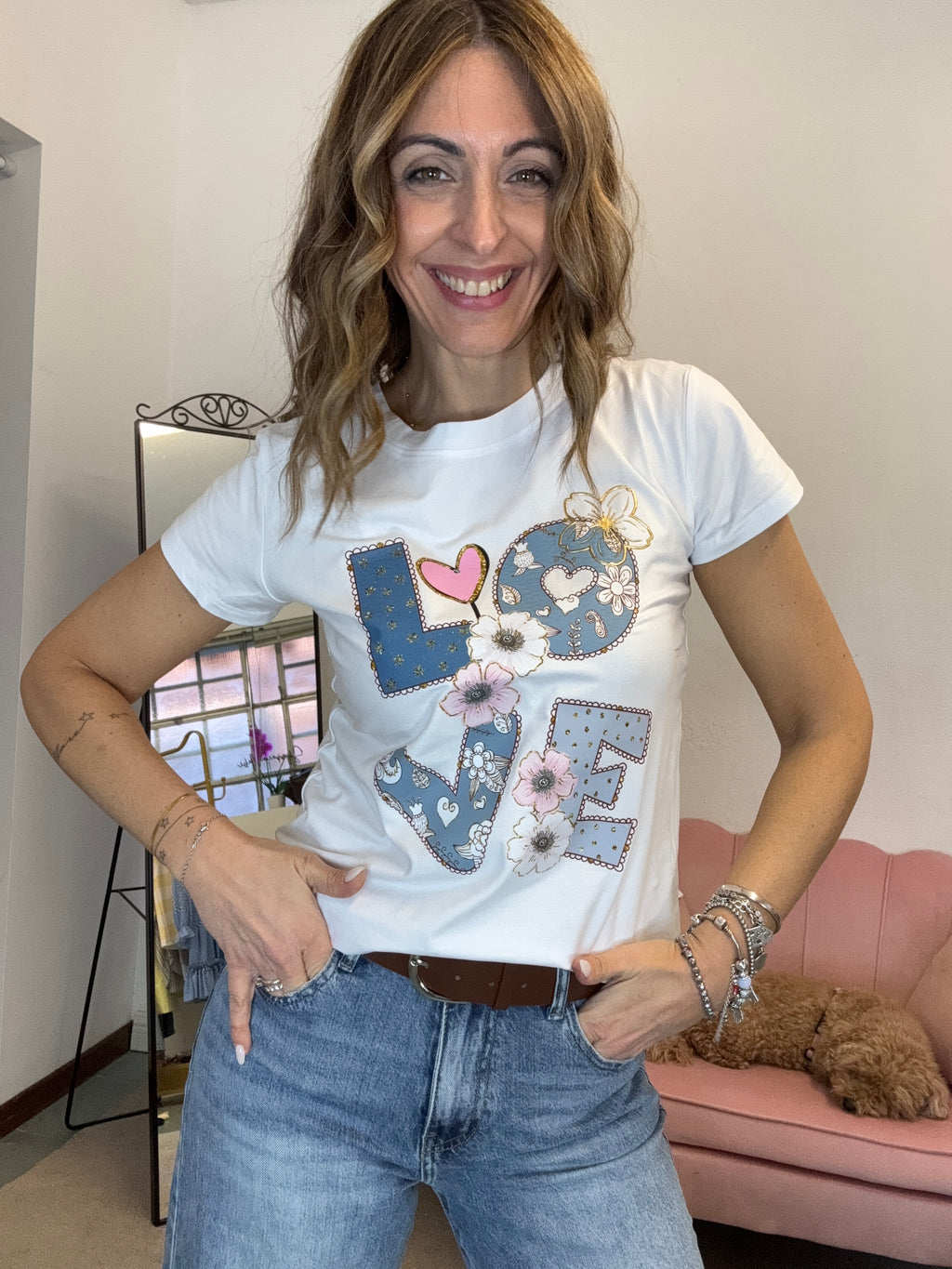 T-shirt Love cartoon